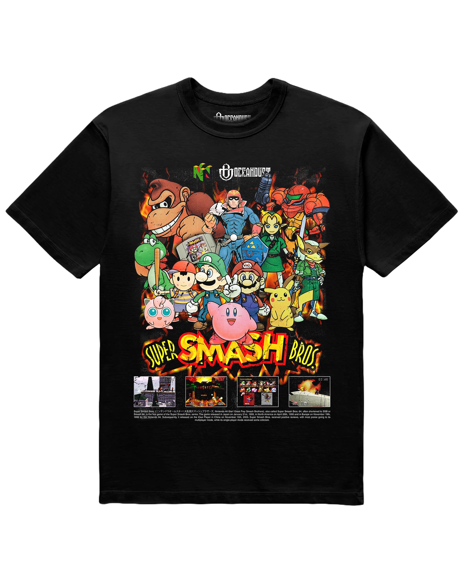 Nintendo smash bros sold shirt