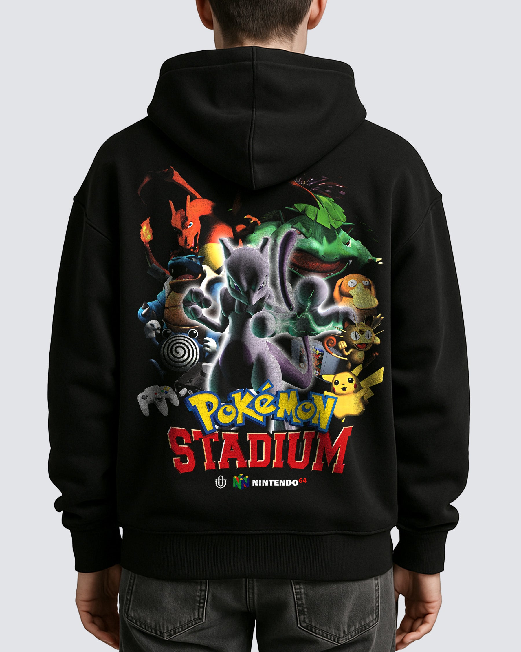 Video Games 'Pokemon Stadium' Oversized Hoodie