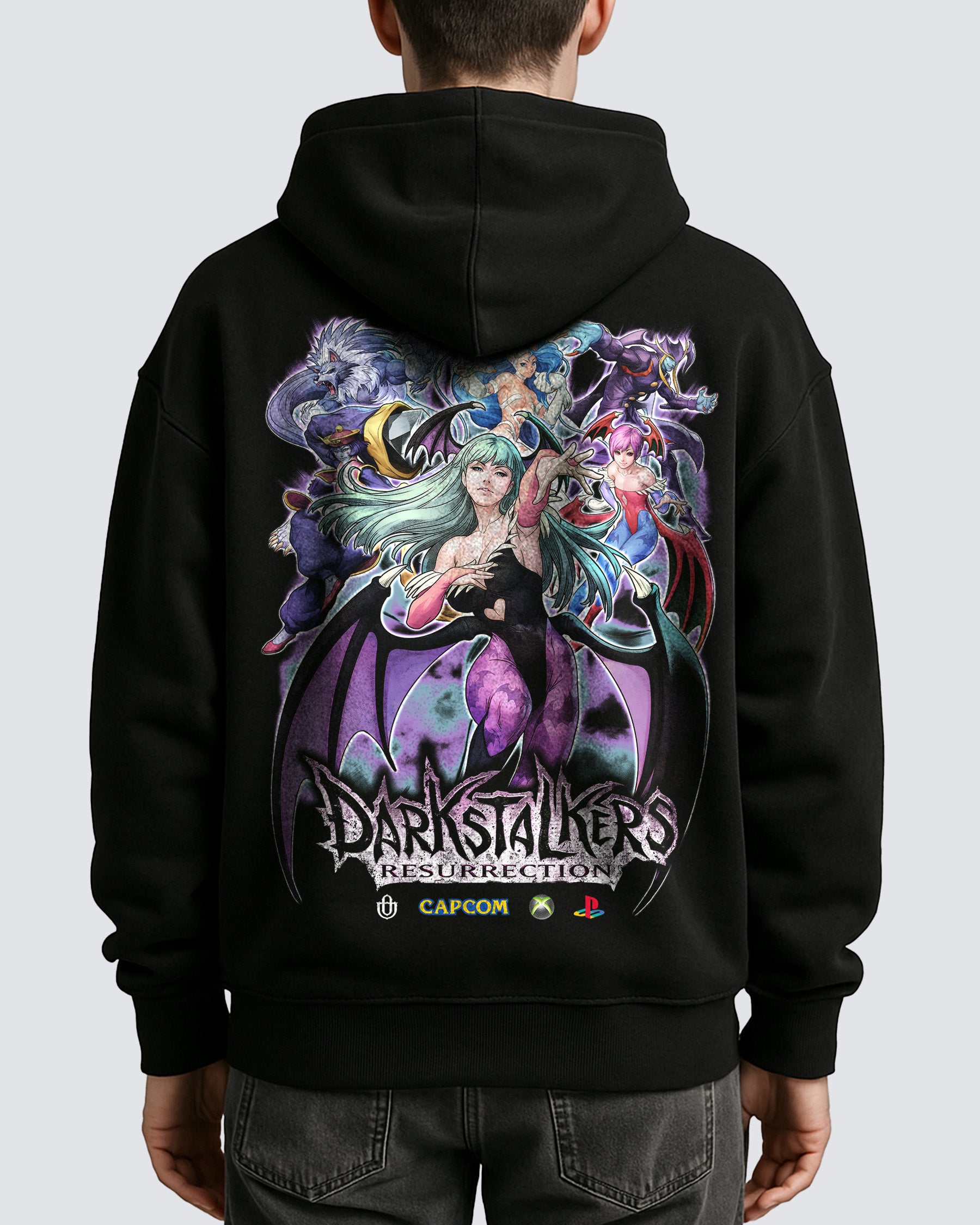 Video Games 'Darkstalkers Resurrection v1' Oversized Hoodie