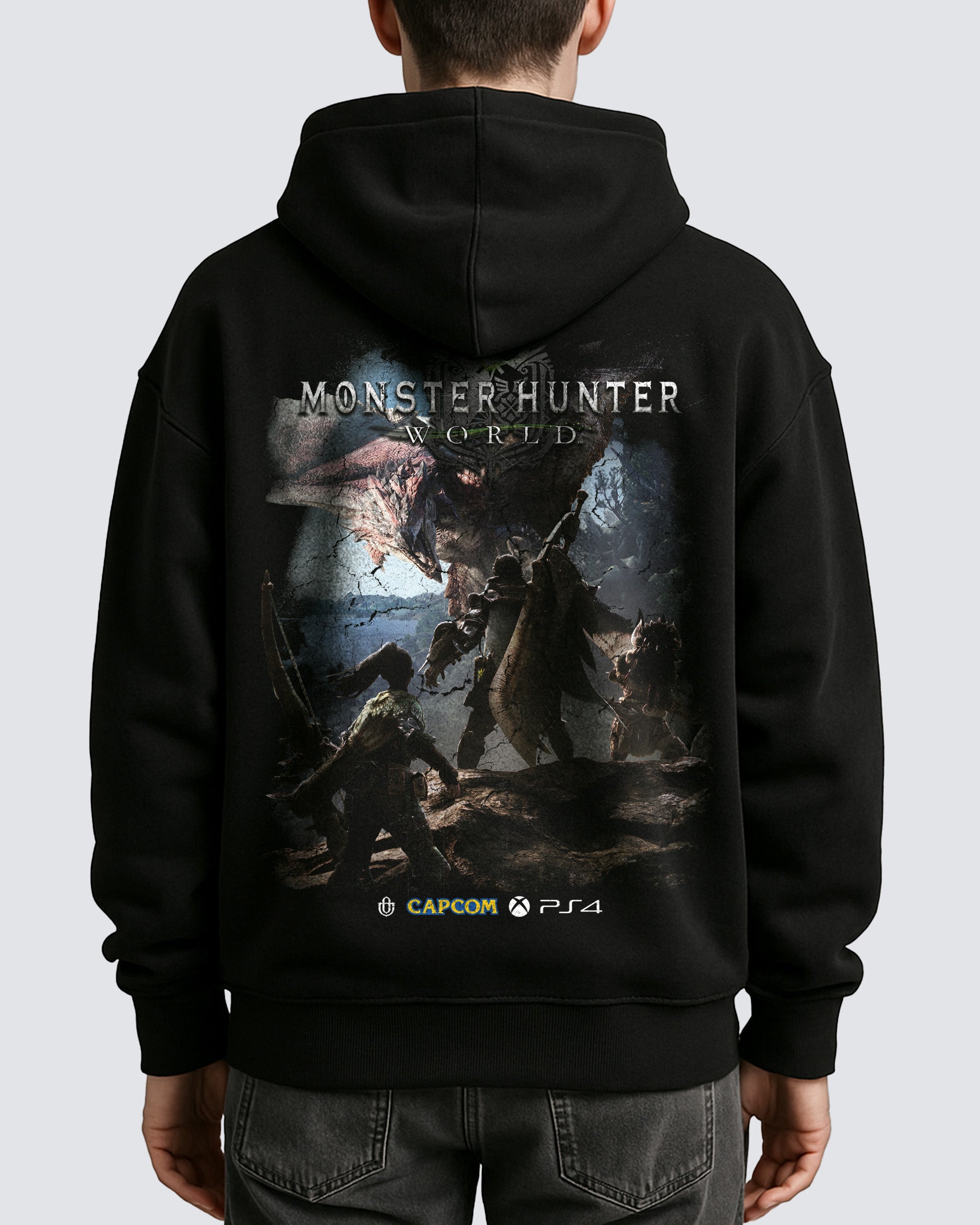 Video Games 'Monster Hunter World v1' Oversized Hoodie