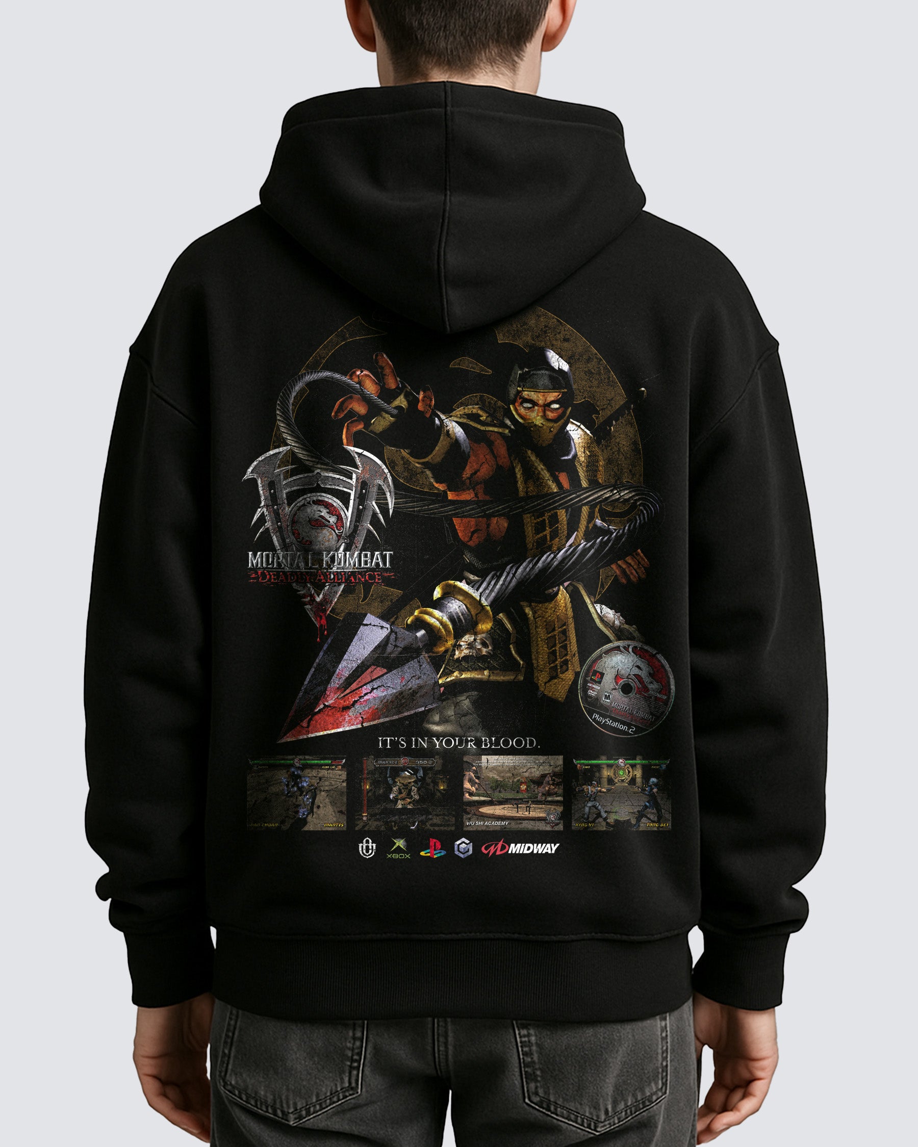Video Games 'Mortal Kombat: Deadly Alliance' Oversized Hoodie