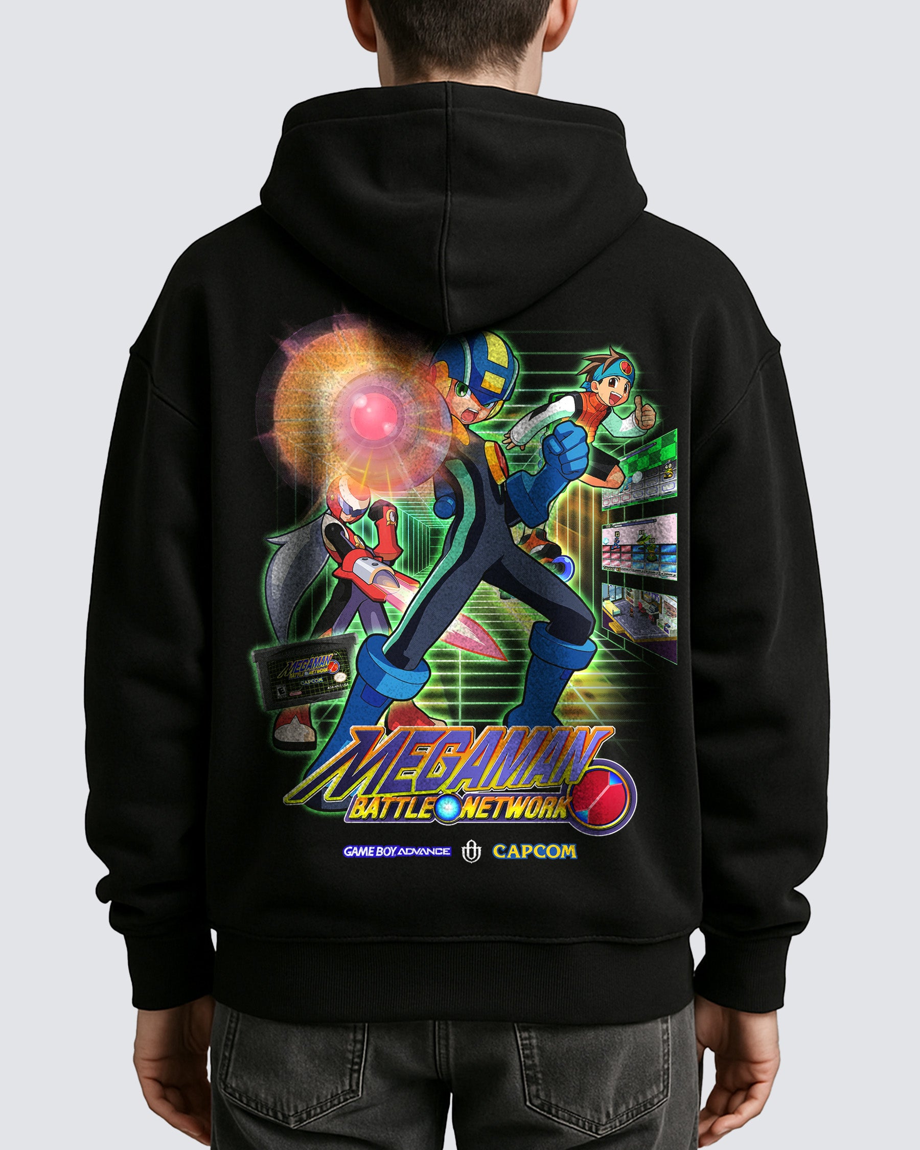 Video Games 'Mega Man Battle Network' Oversized Hoodie