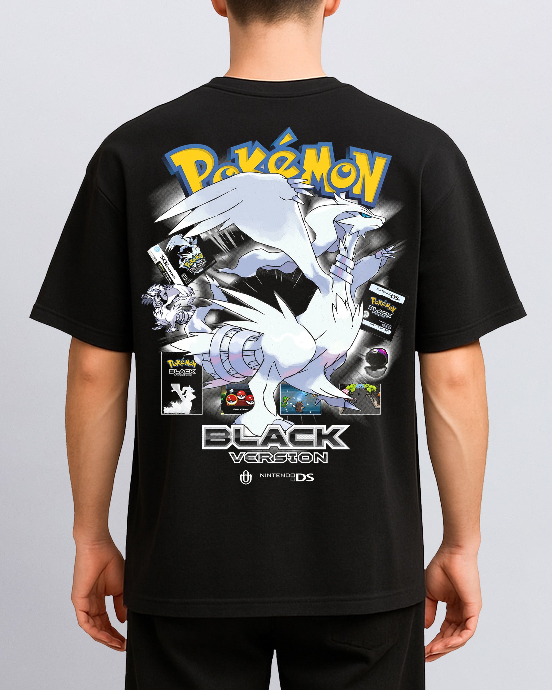 Video Games 'PKMN Black Version' Back T-Shirt