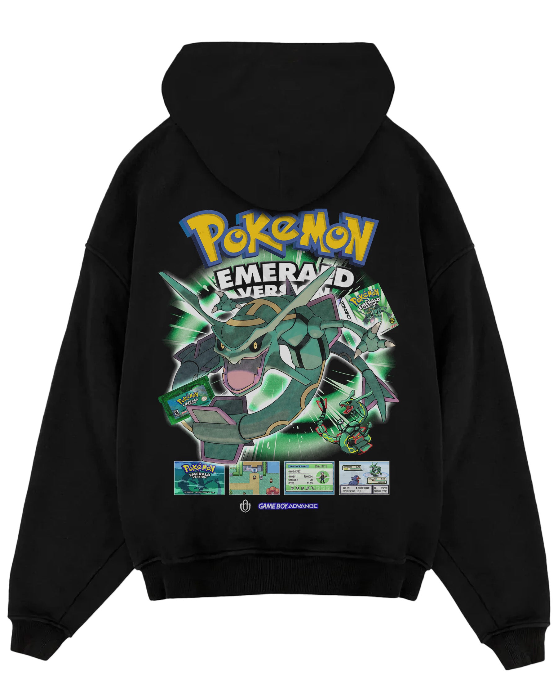 Video Games 'PKMN Emerald' Oversized Hoodie