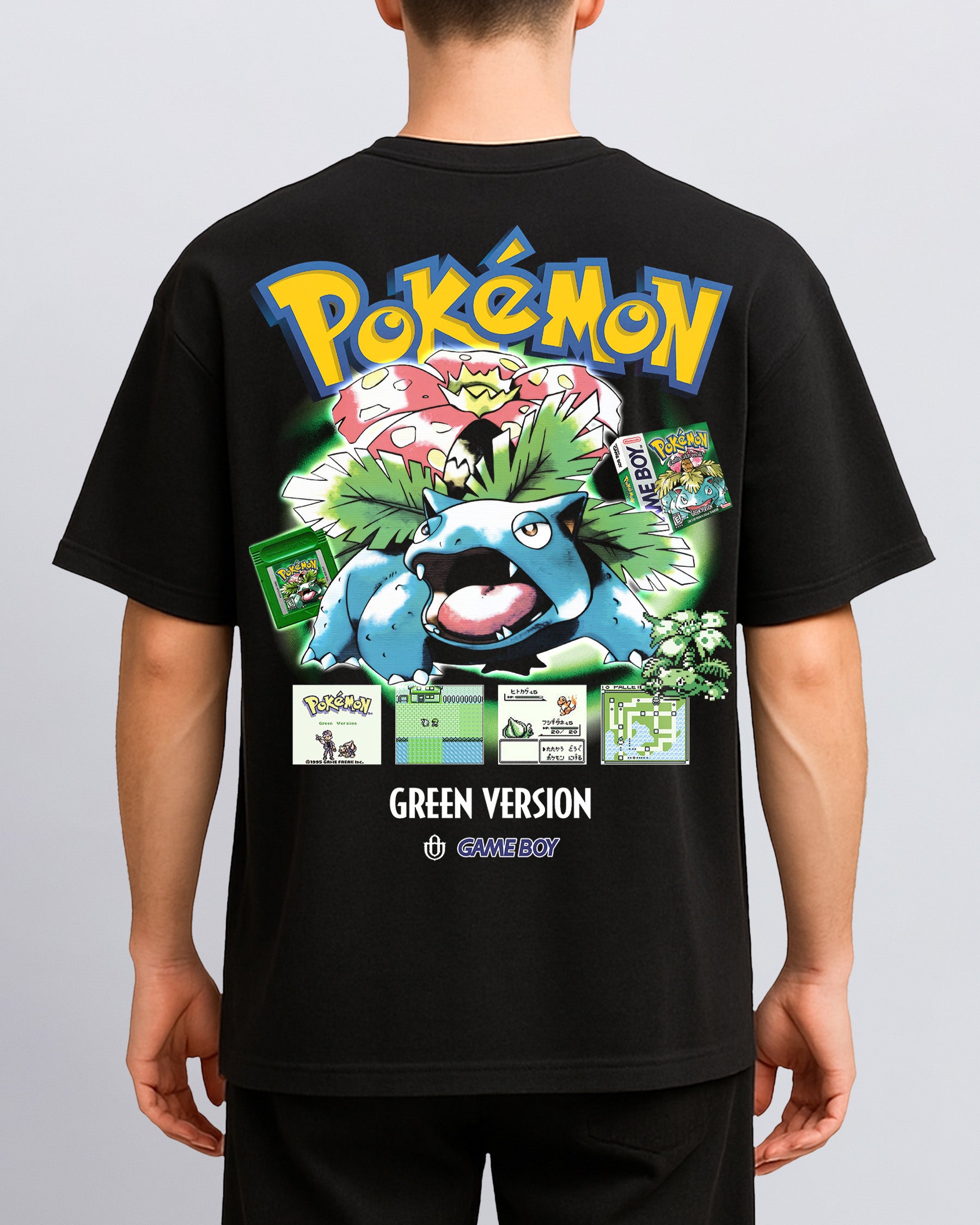Video Games 'PKMN Green Version' Back T-Shirt