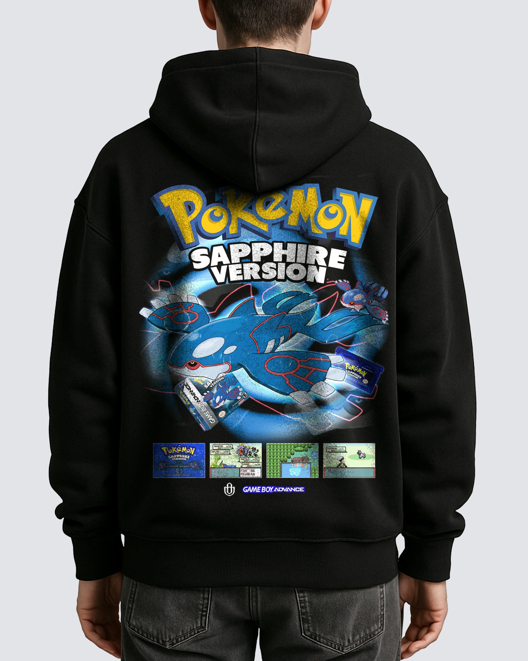 Video Games 'PKMN Sapphire' Oversized Hoodie