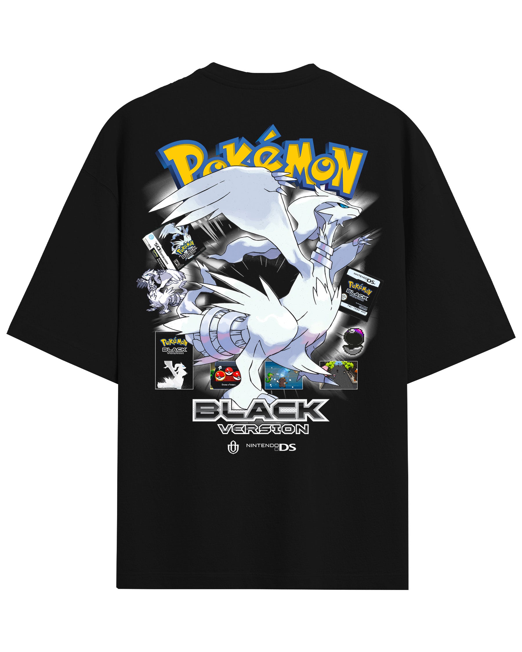 Video Games 'PKMN Black Version' Back T-Shirt