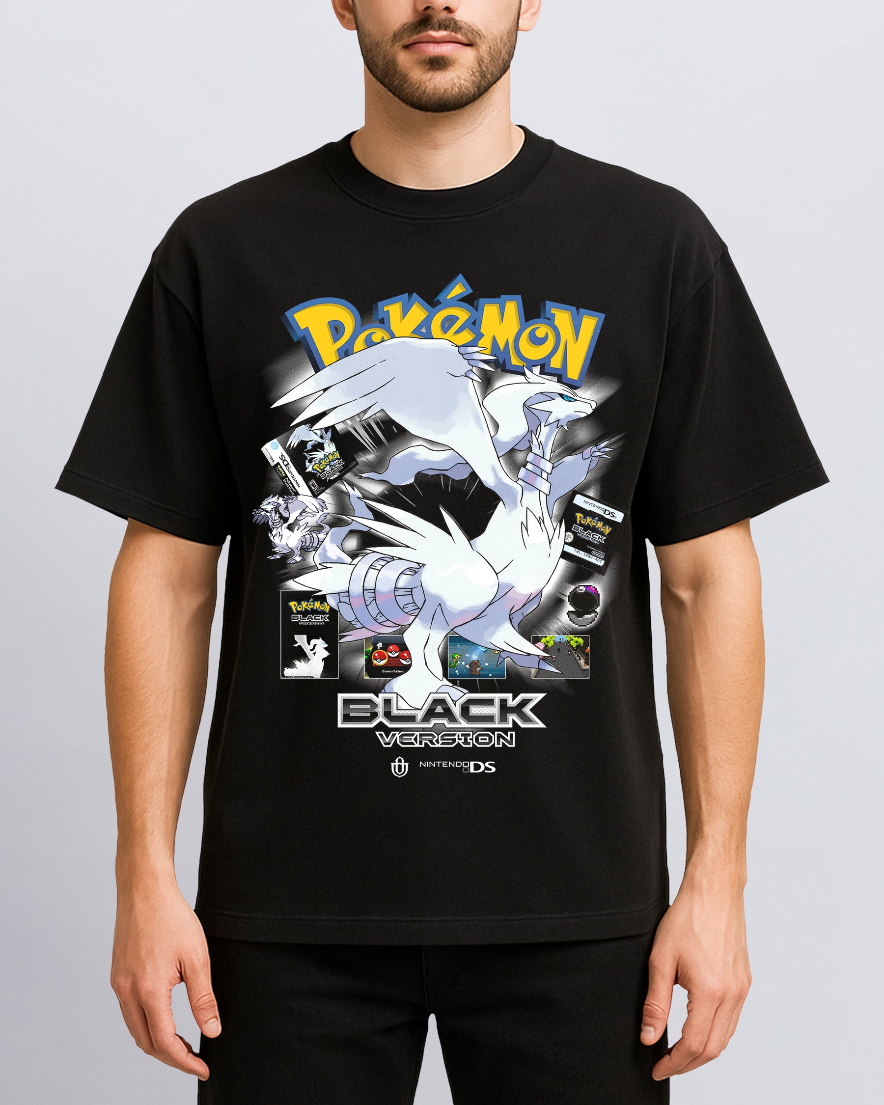 Video Games 'PKMN Black Version' Front T-Shirt
