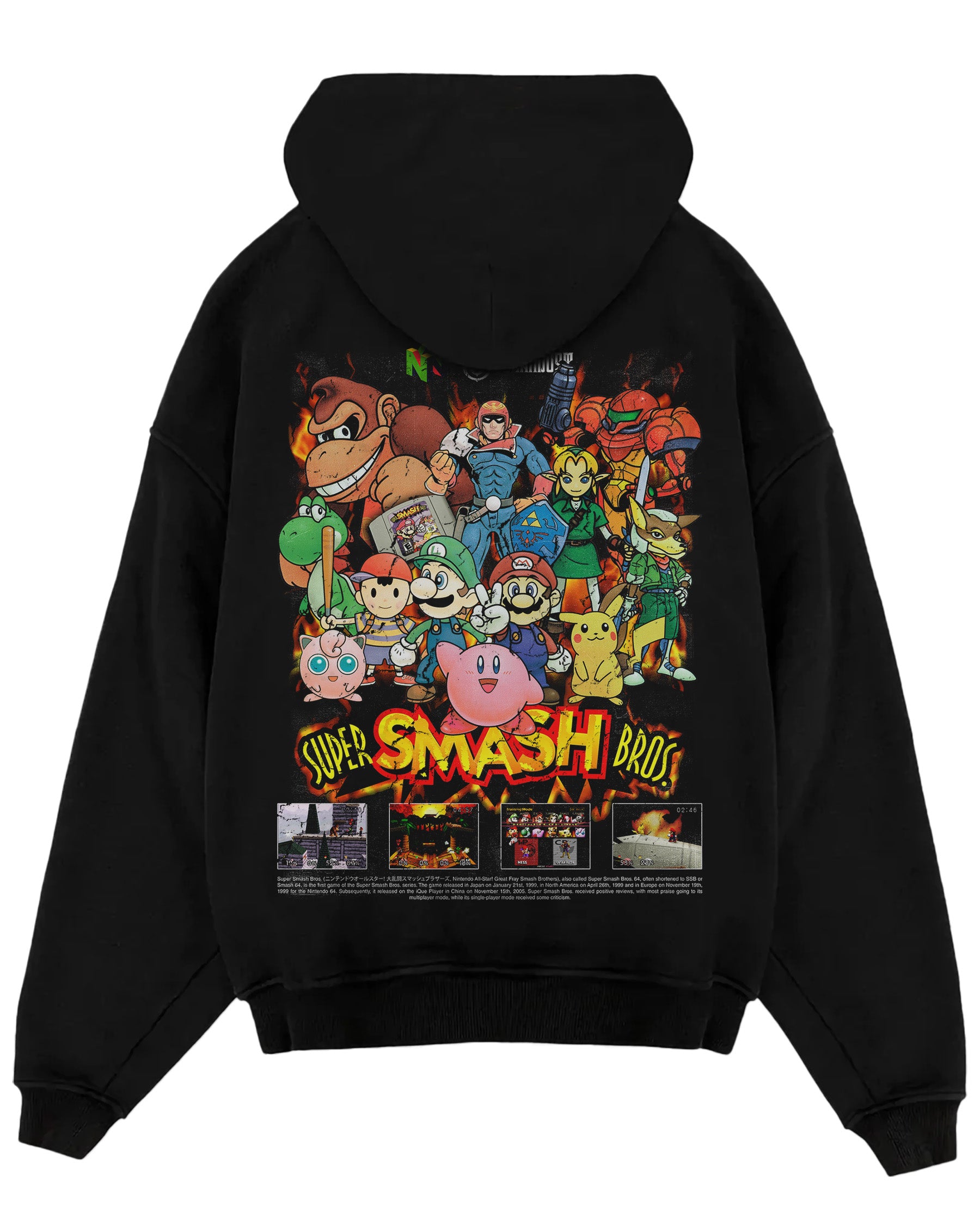 Video Games 'Super Smash Bros' Oversized Hoodie
