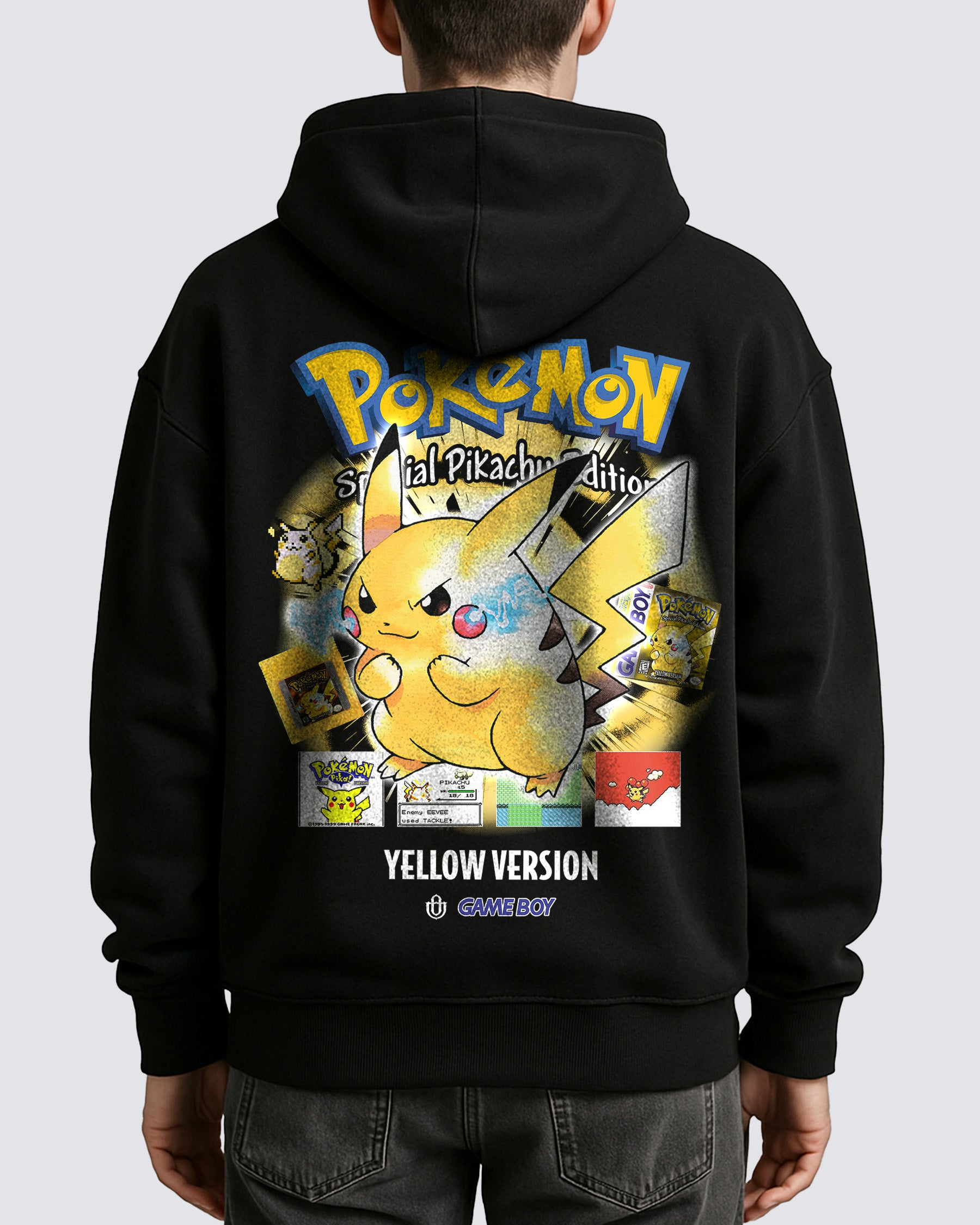 Video Games 'PKMN Yellow Version' Oversized Hoodie