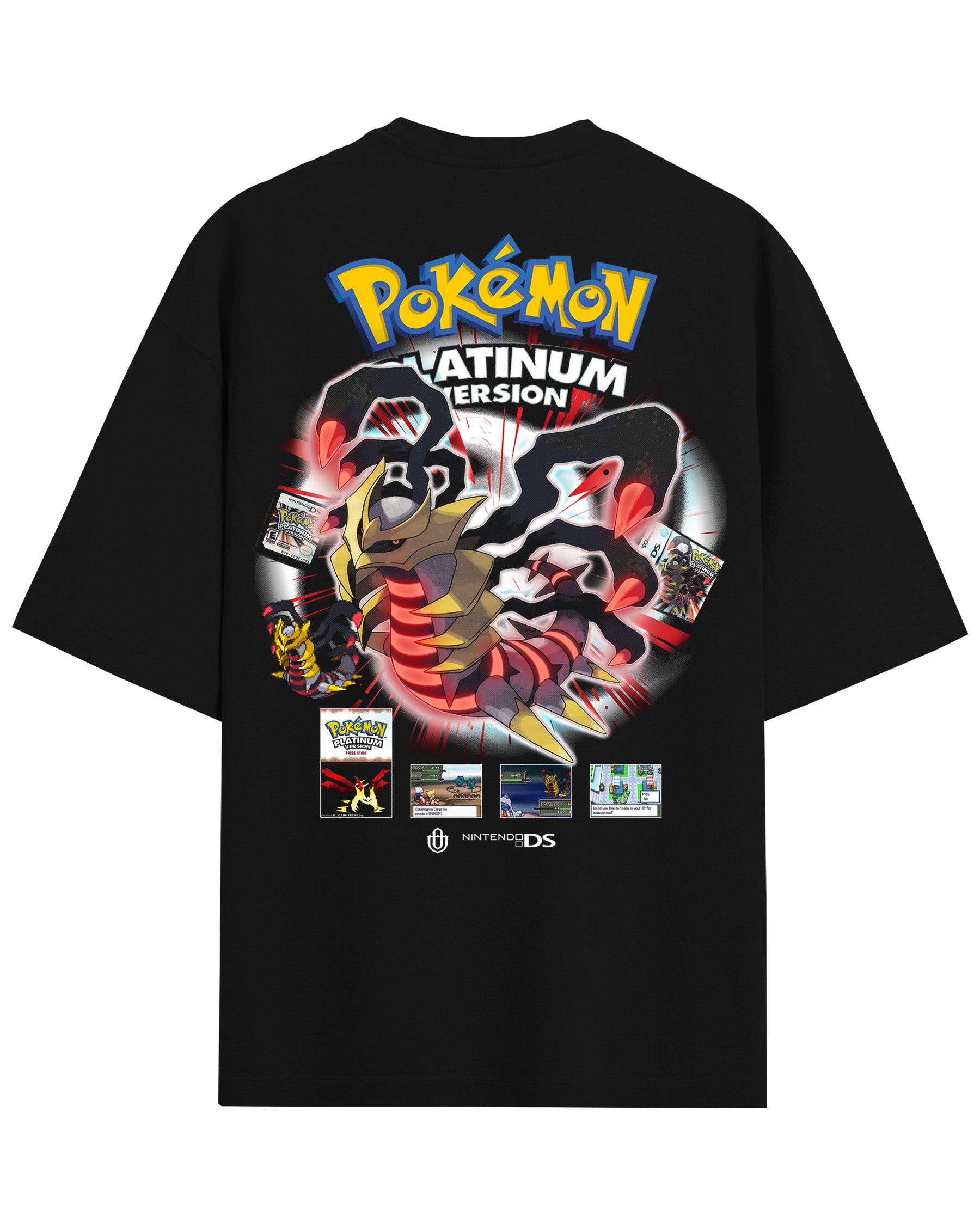 Video Games 'PKMN Platinum Version' Back T-Shirt