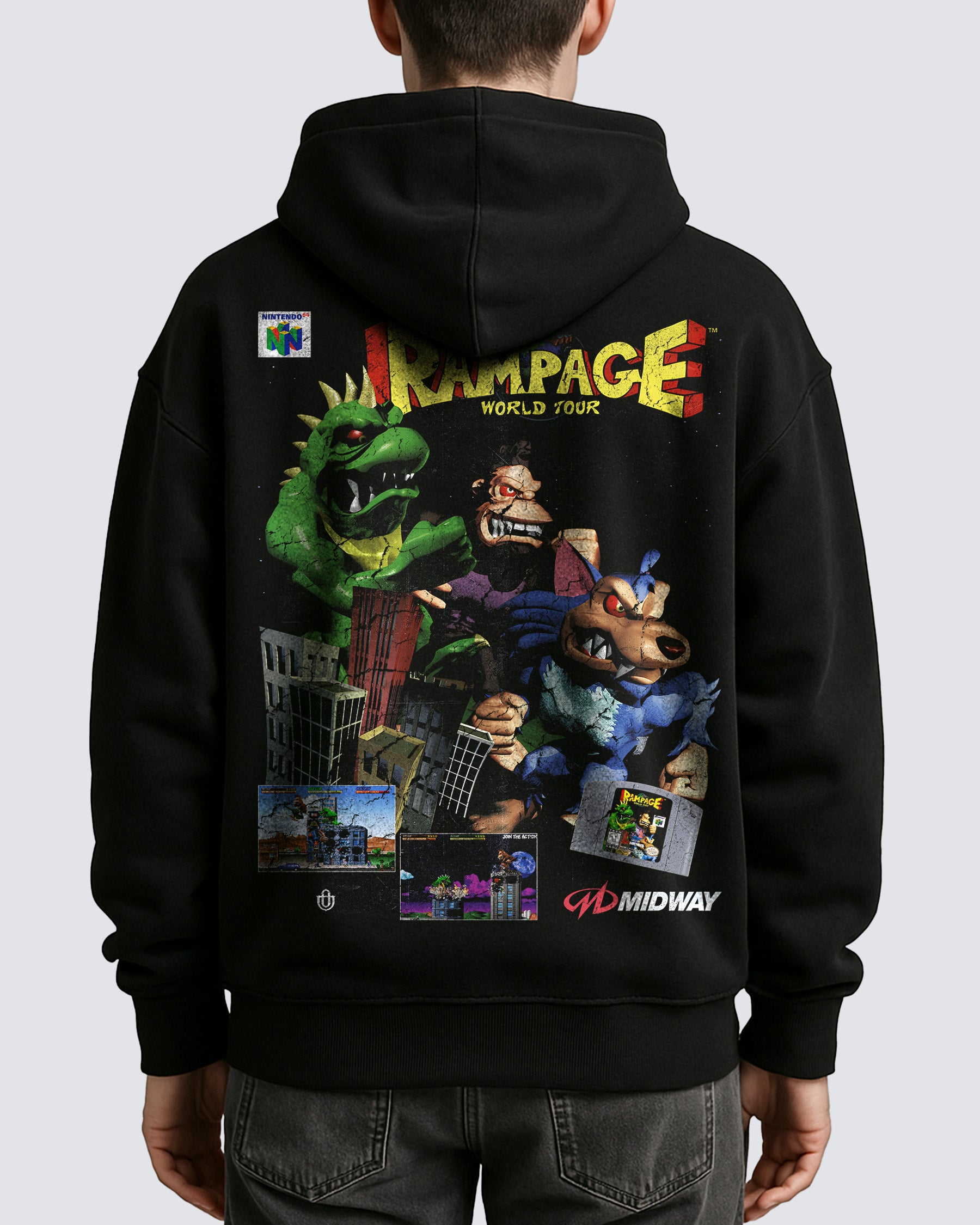 Video Games 'Rampage World Tour' Oversized Hoodie