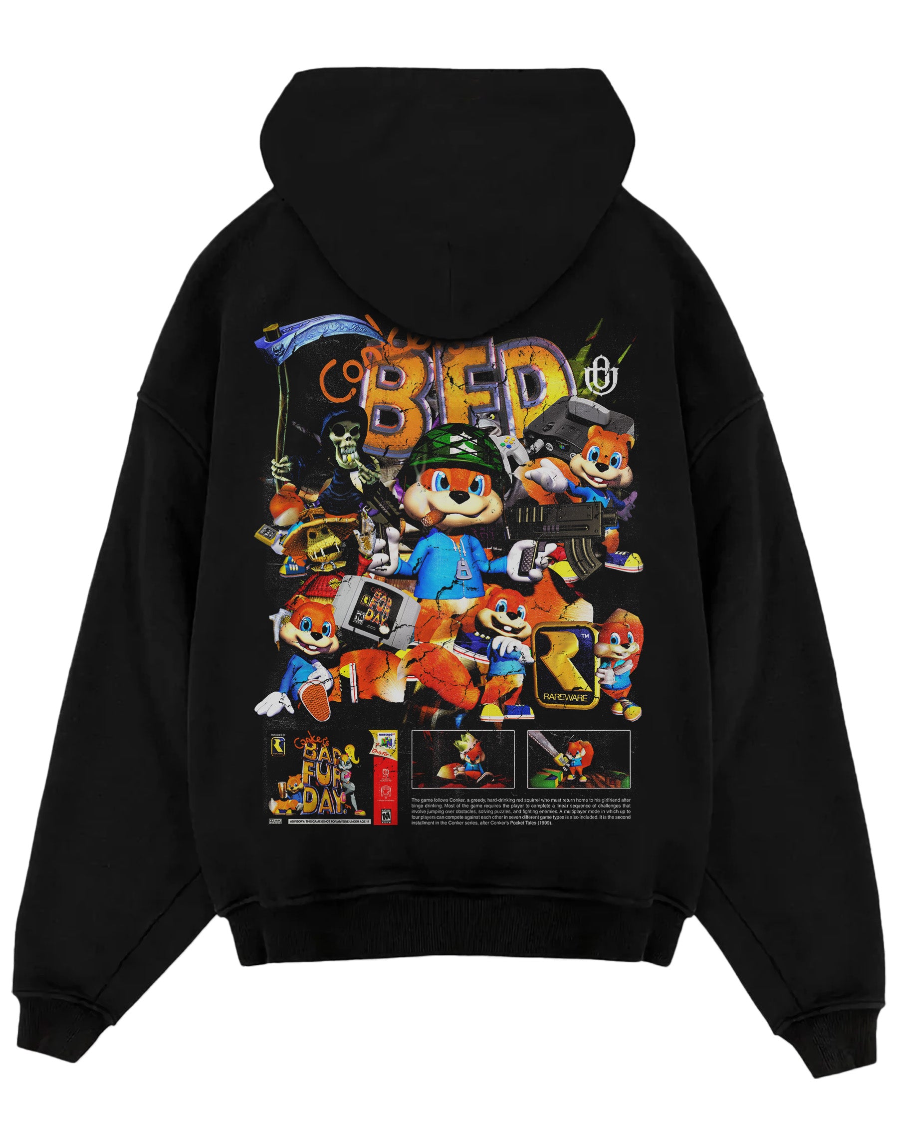 Video Games 'Conker's Bad Fur Day' Oversized Hoodie