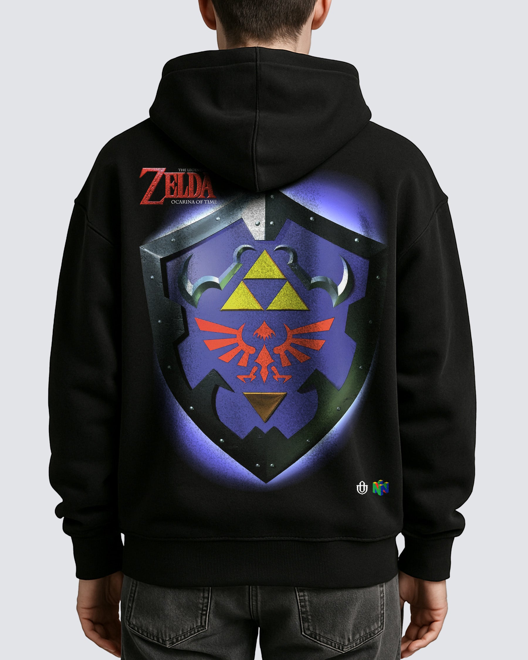 Video Games 'TLOZ Ocarina of Time - Hylian Shield' Oversized Hoodie