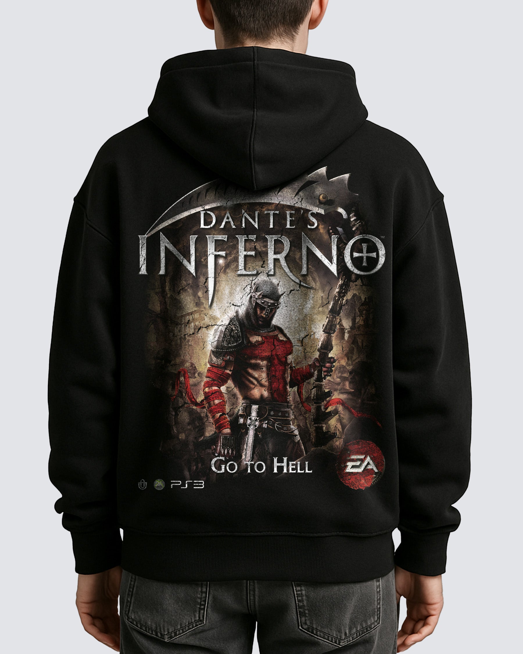 Video Games 'Dante's Inferno' Oversized Hoodie