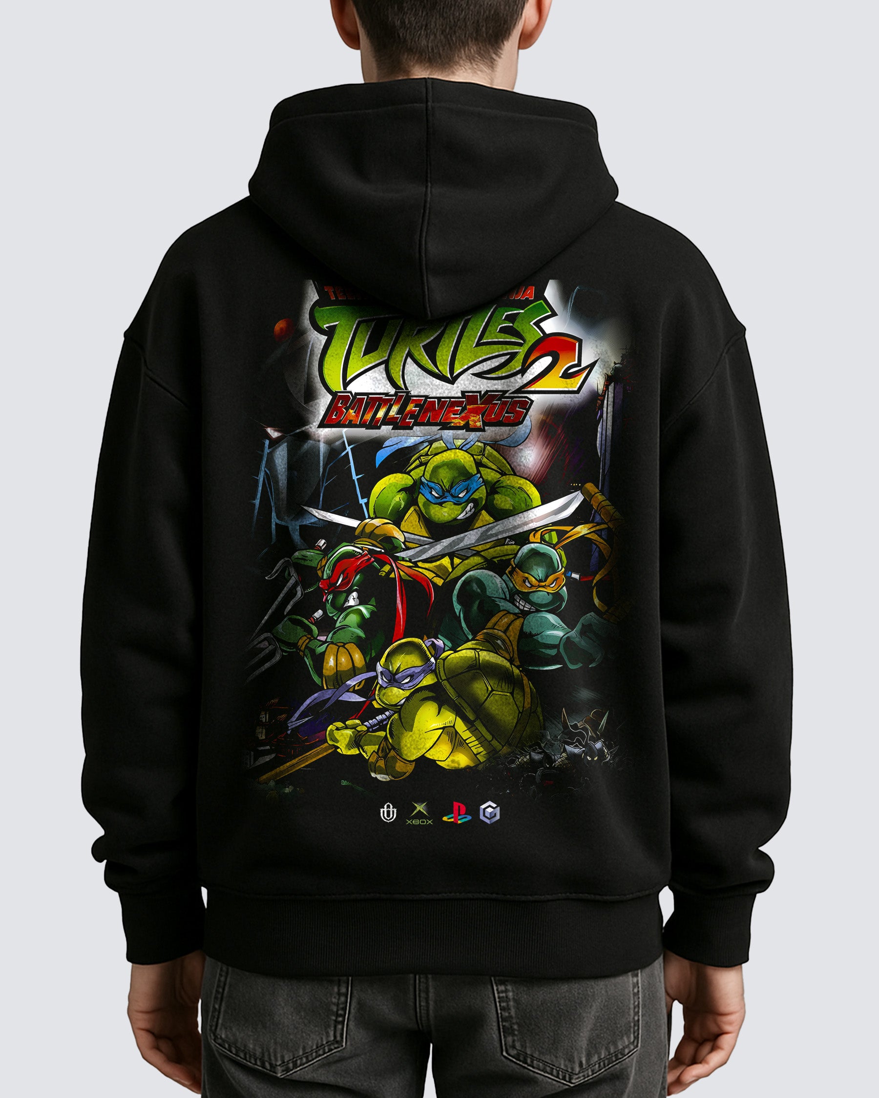 Video Games 'Teenage Mutant Ninja Turtles 2: Battle Nexus' Oversized Hoodie