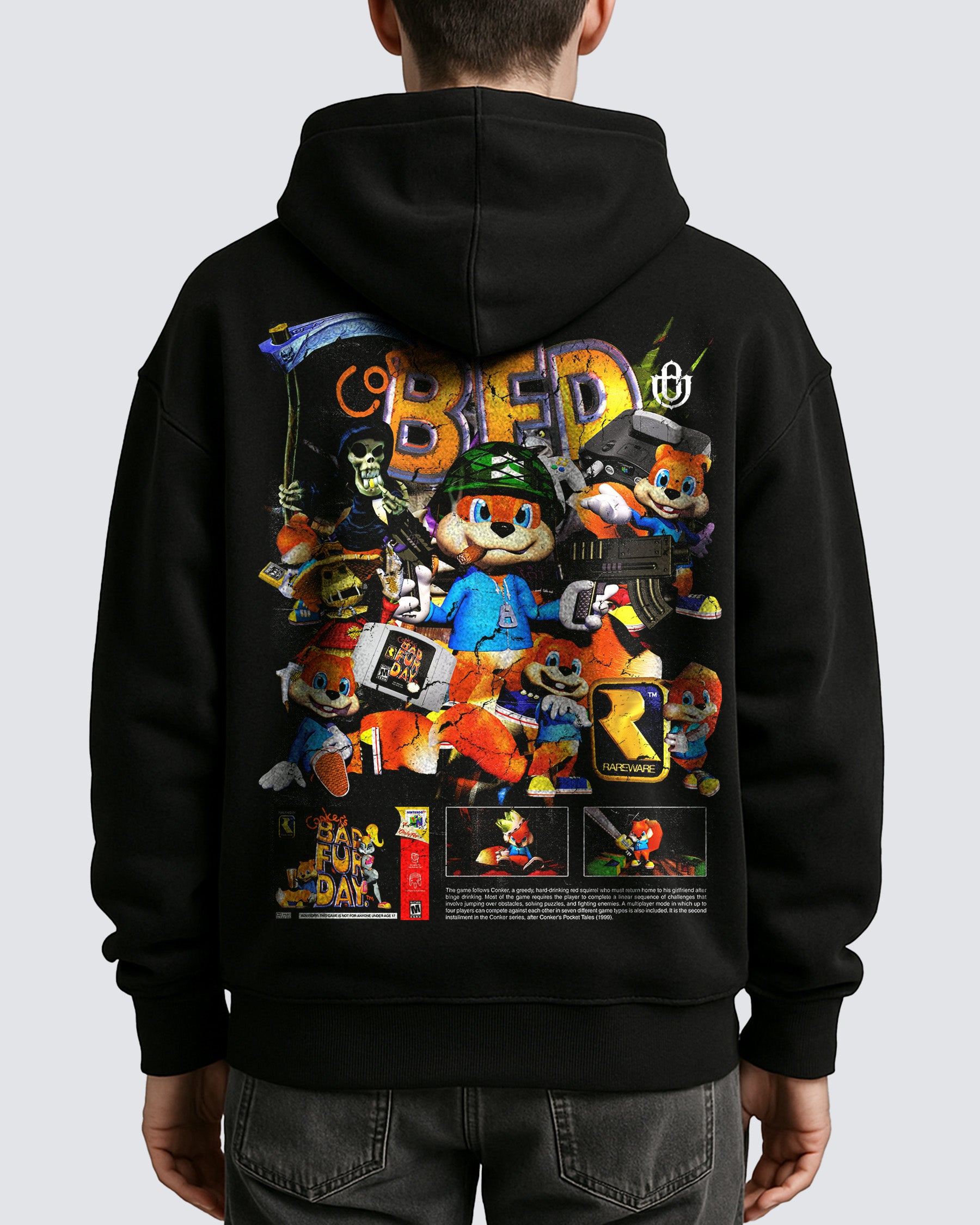 Video Games 'Conker's Bad Fur Day' Oversized Hoodie