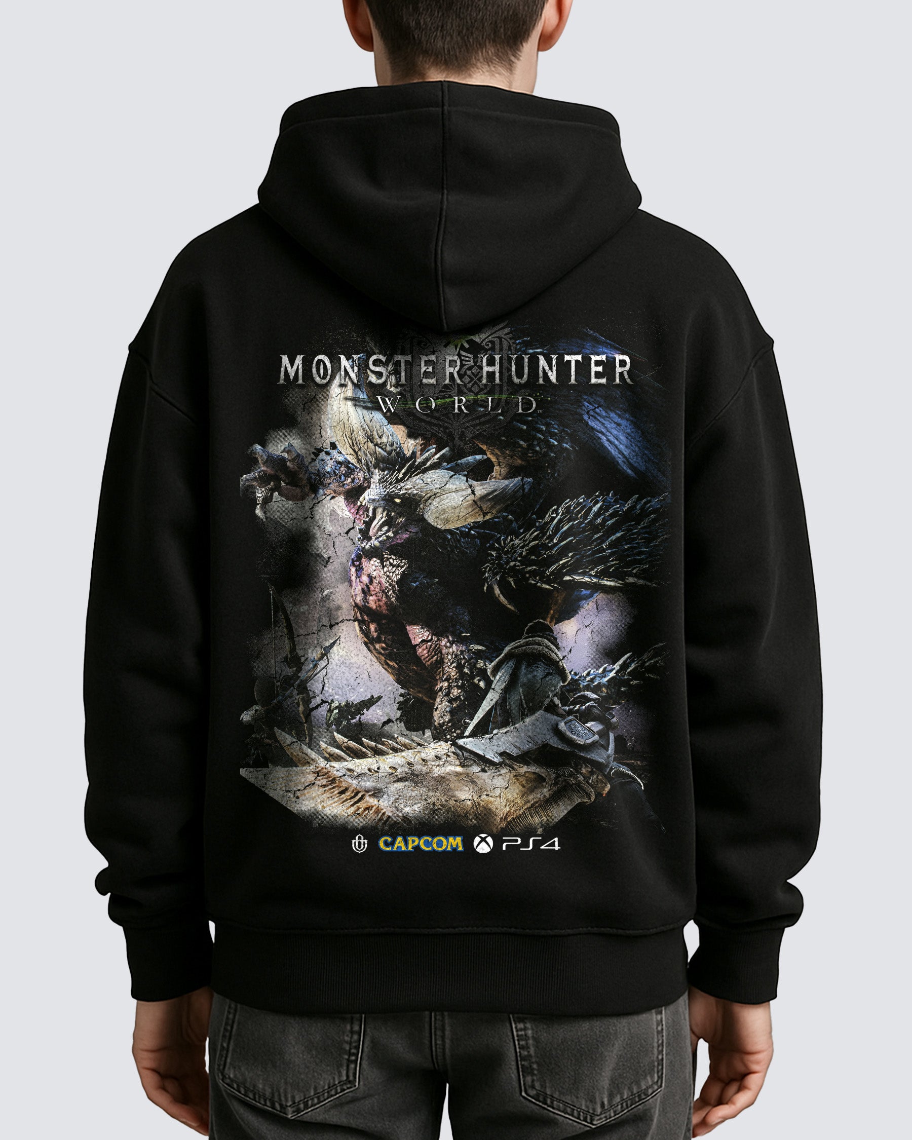 Video Games 'Monster Hunter World v2' Oversized Hoodie