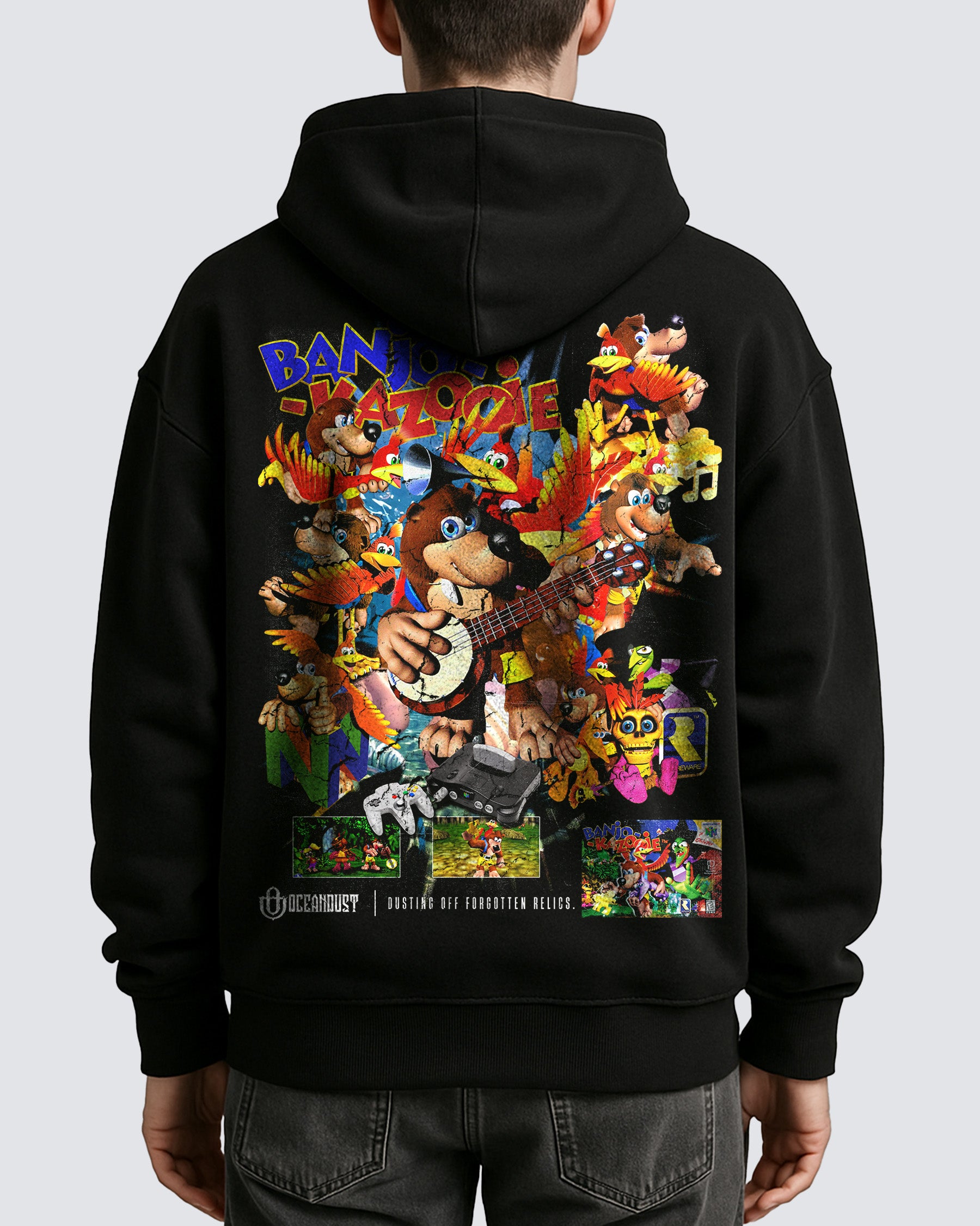 Video Games 'Banjo Kazooie v1' Oversized Hoodie