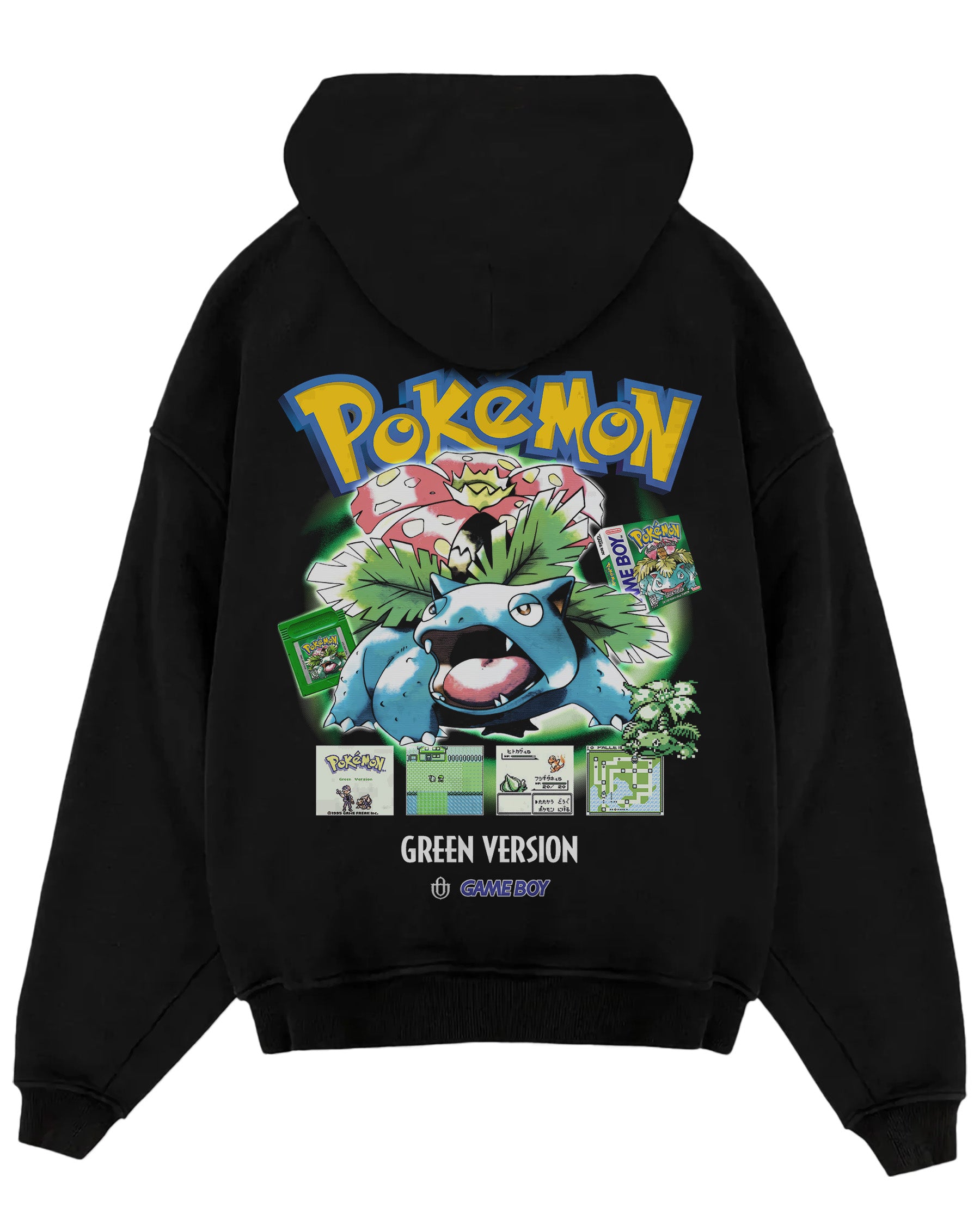 Video Games 'PKMN Green Version' Oversized Hoodie