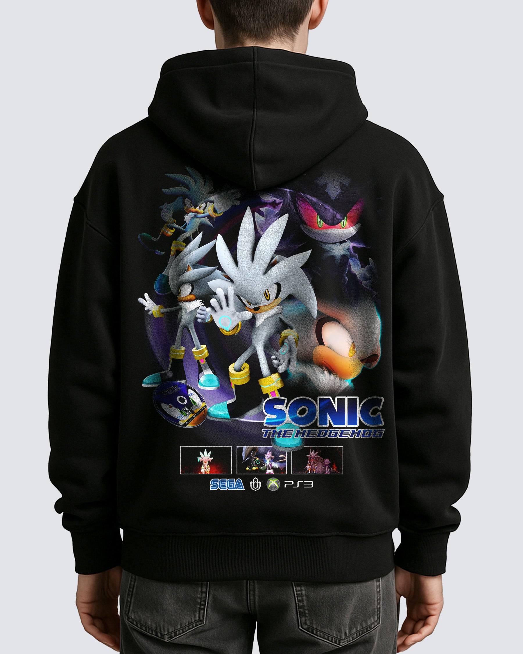Video Games 'Sonic the Hedgehog 06: Silver the Hedgehog' Oversized Hoodie