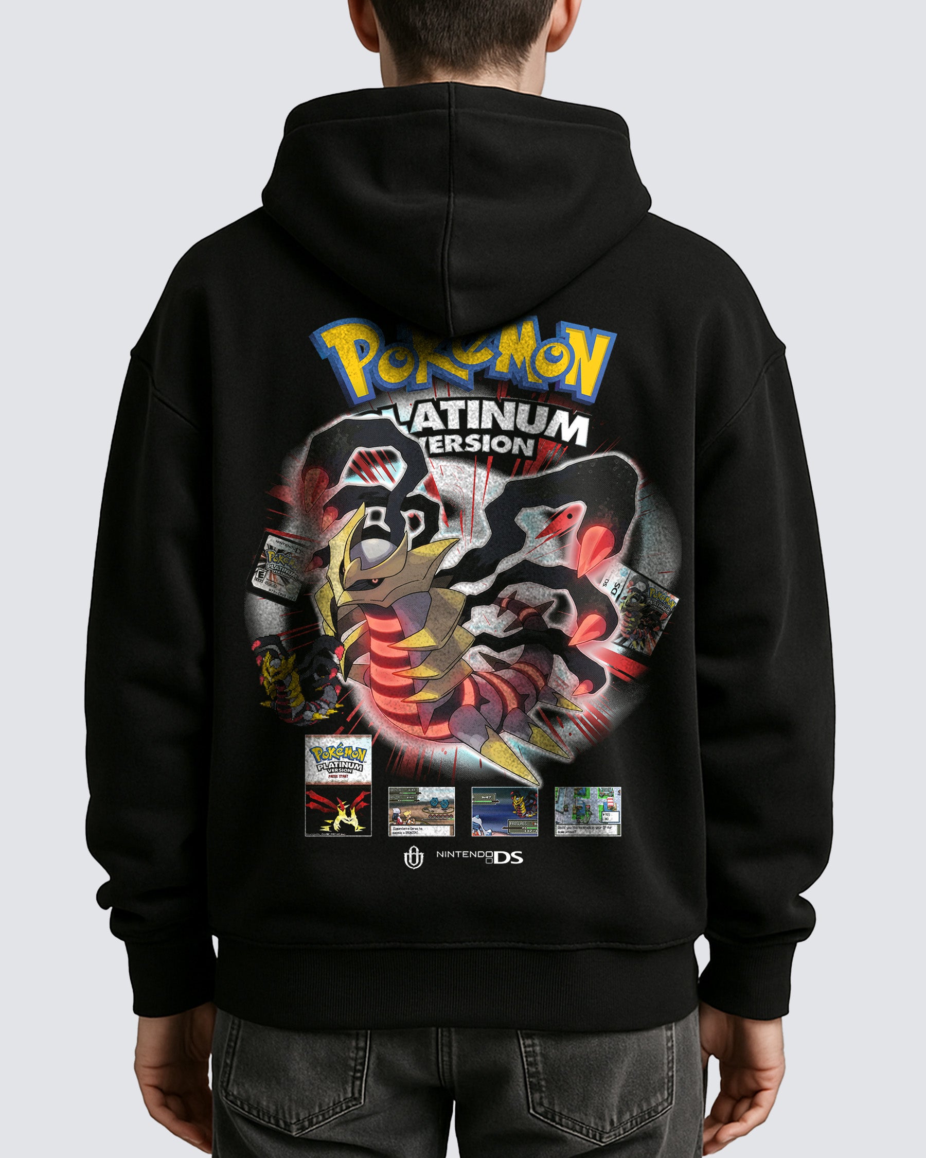 Video Games 'PKMN Platinum Version' Back Hoodie