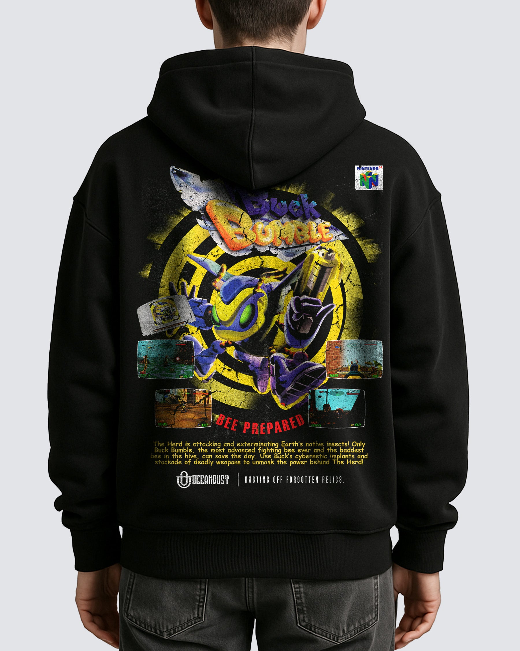 Video Games 'Buck Bumble 64' Oversized Hoodie