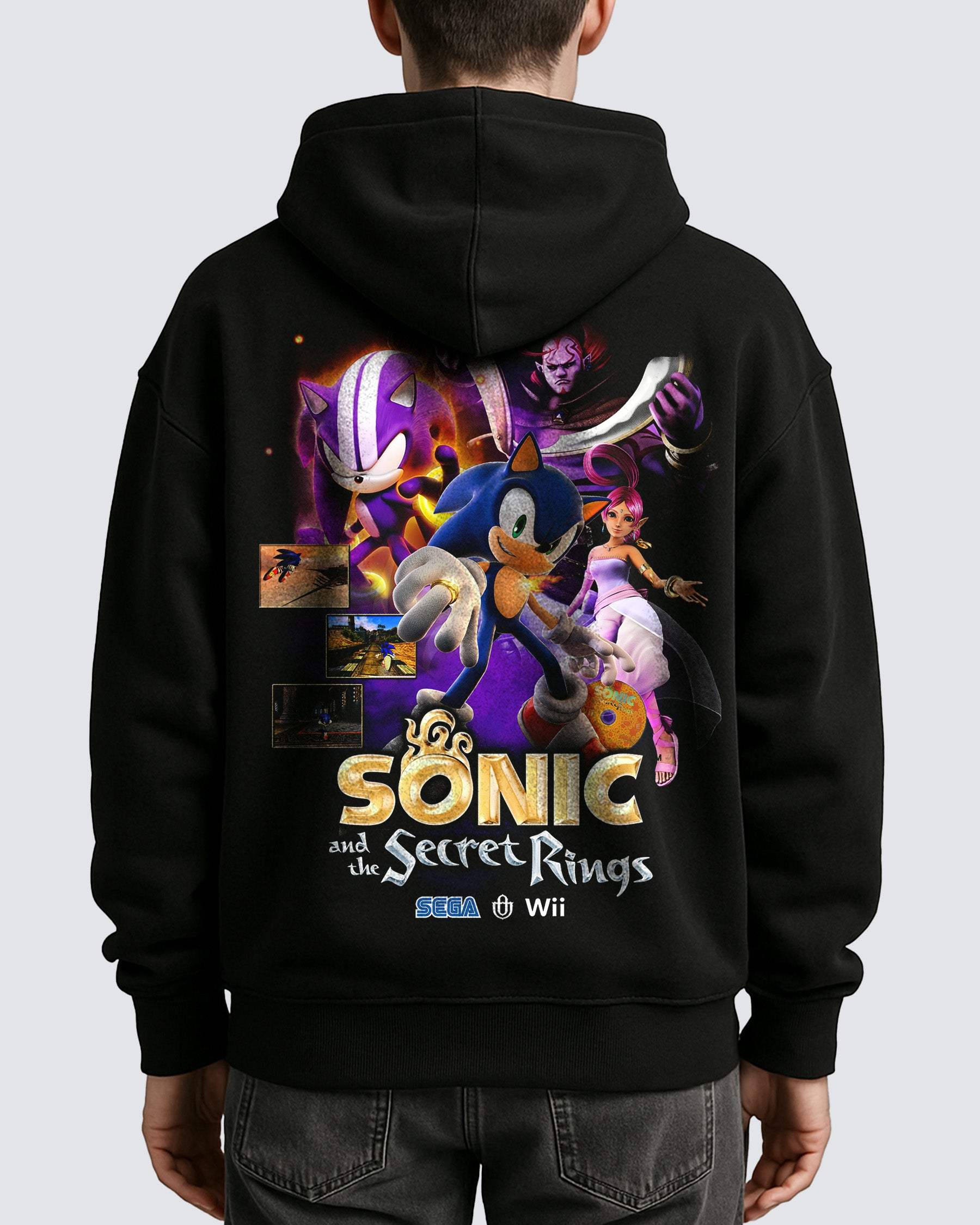 Video Games 'Sonic and the Secret Rings' Oversized Hoodie