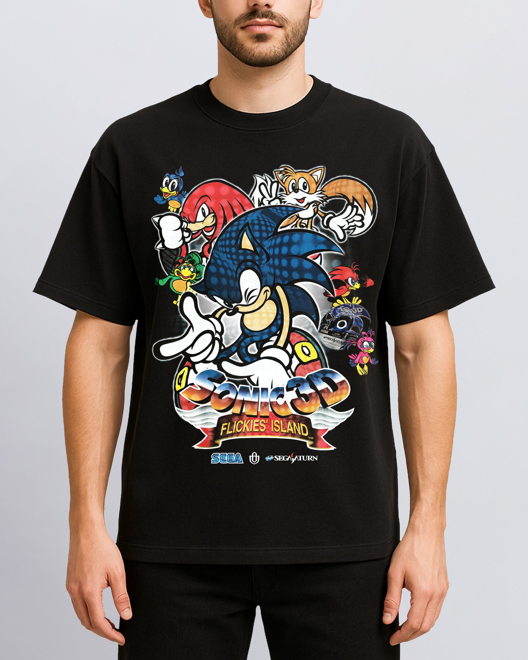 Video Games 'Sonic 3D Flickies' Island v2' Front T-Shirt