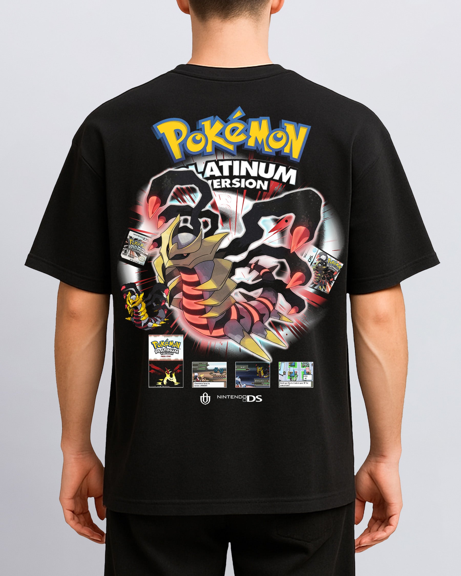 Video Games 'PKMN Platinum Version' Back T-Shirt