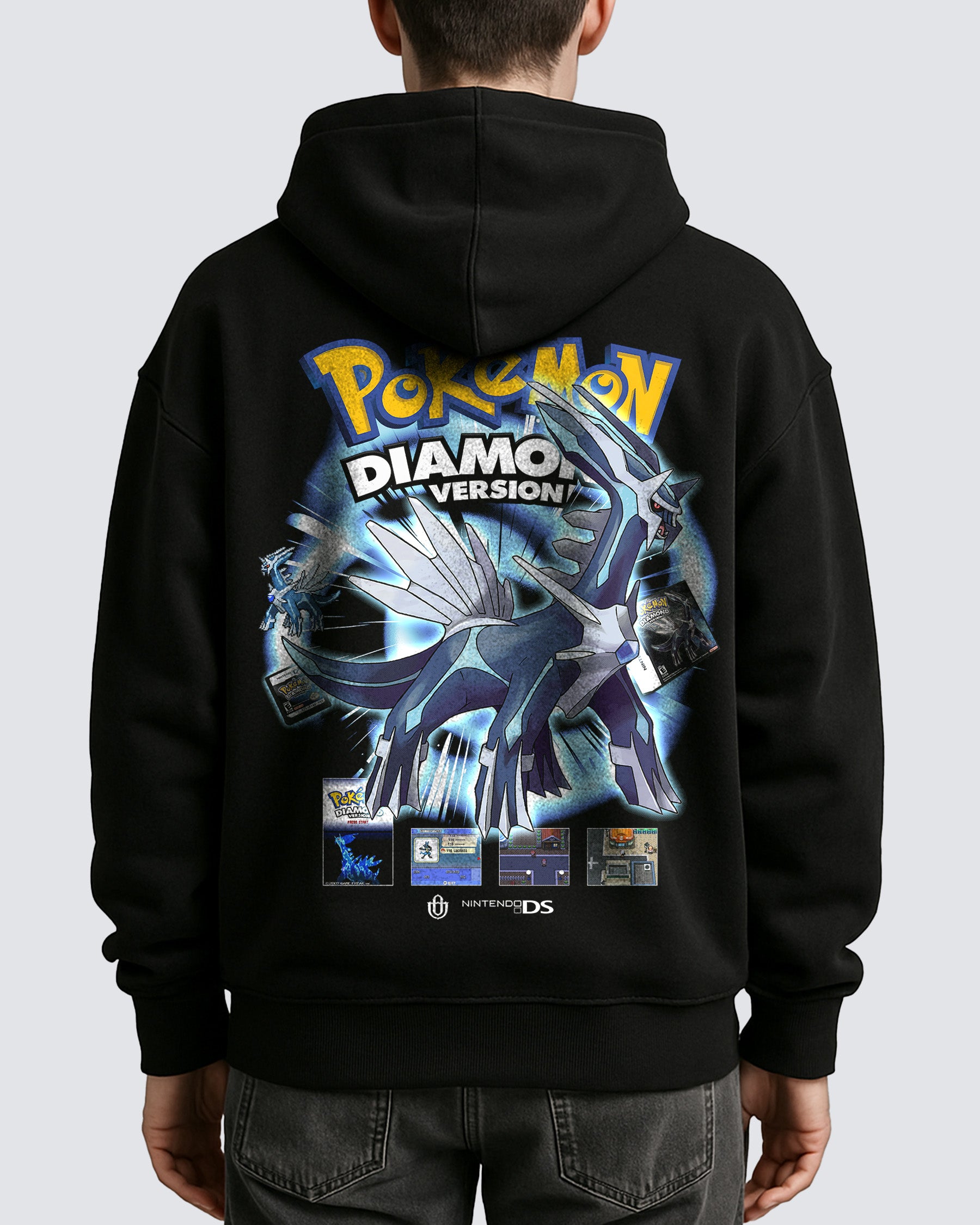 Video Games 'PKMN Diamond Version' Oversized Hoodie