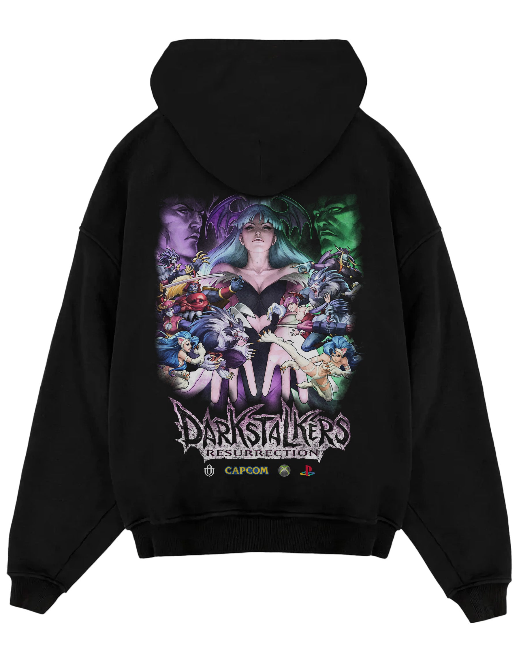Video Games 'Darkstalkers Resurrection v2' Oversized Hoodie