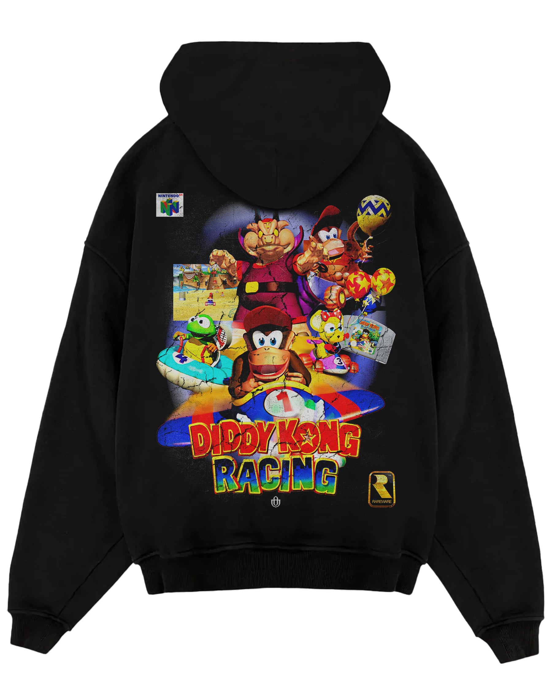 Video Games 'Diddy Kong Racing' Oversized Hoodie