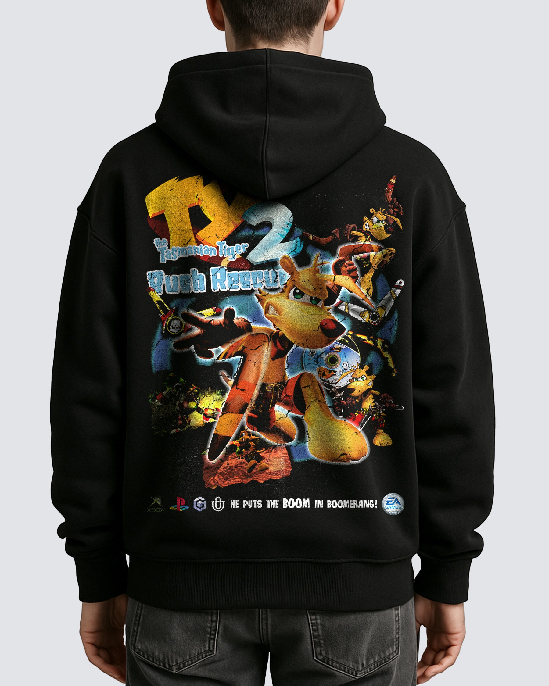 Video Games 'Ty the Tasmanian Tiger 2: Bush Rescue' Oversized Hoodie