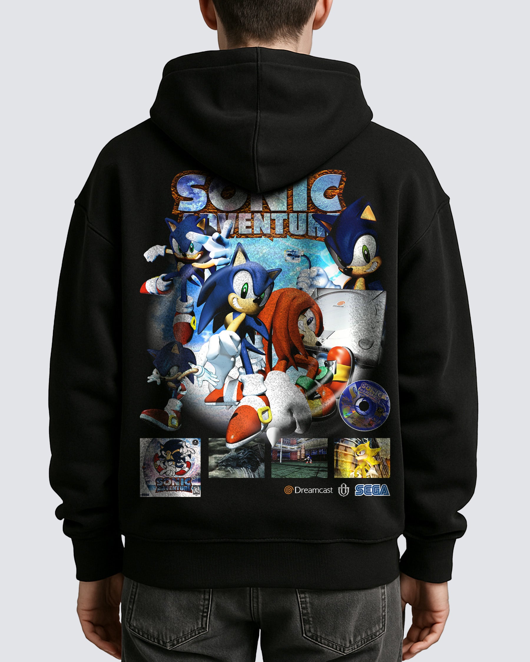 Video Games 'Sonic Adventure' Oversized Hoodie