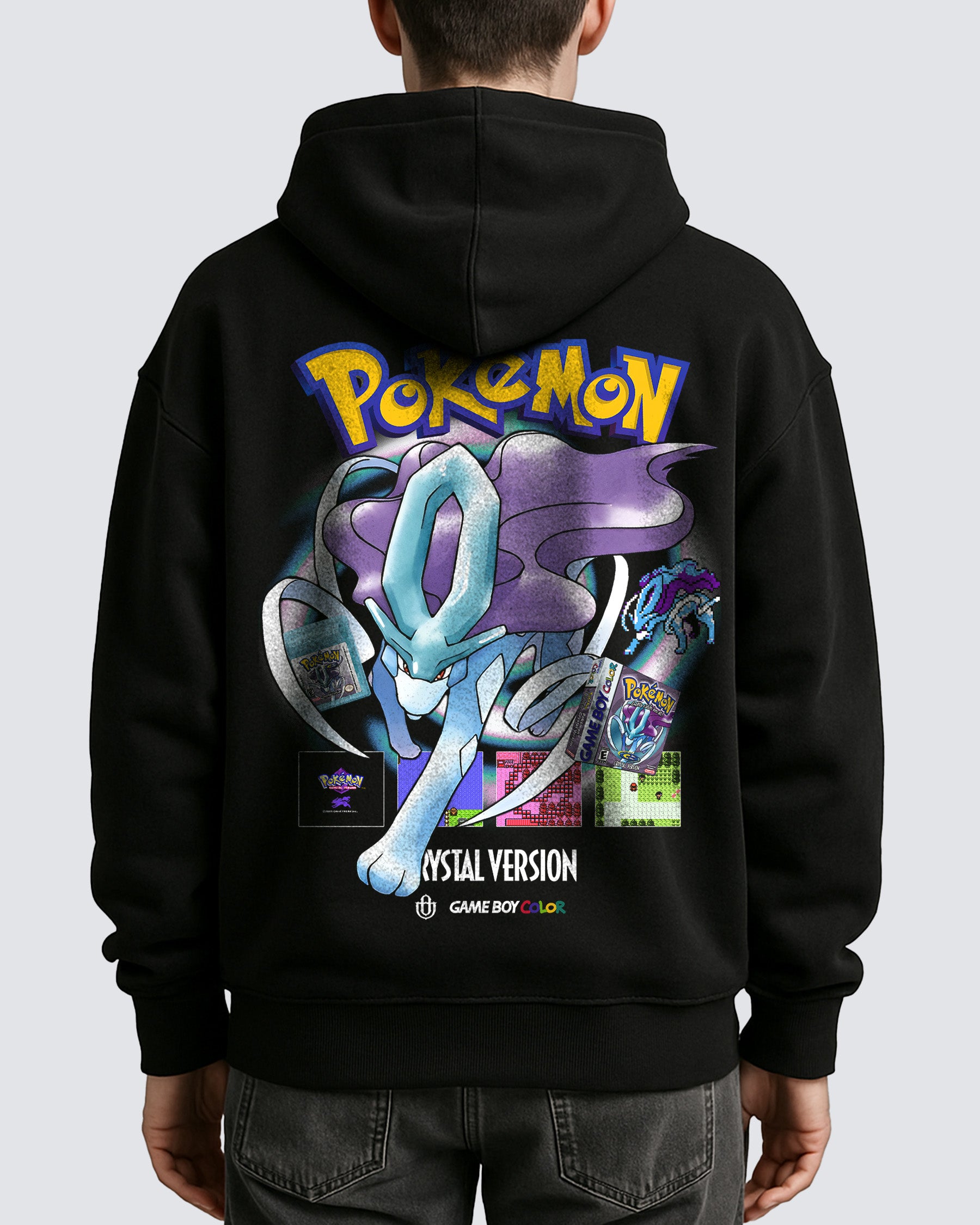 Video Games 'Pokemon Crystal Version' Oversized Hoodie