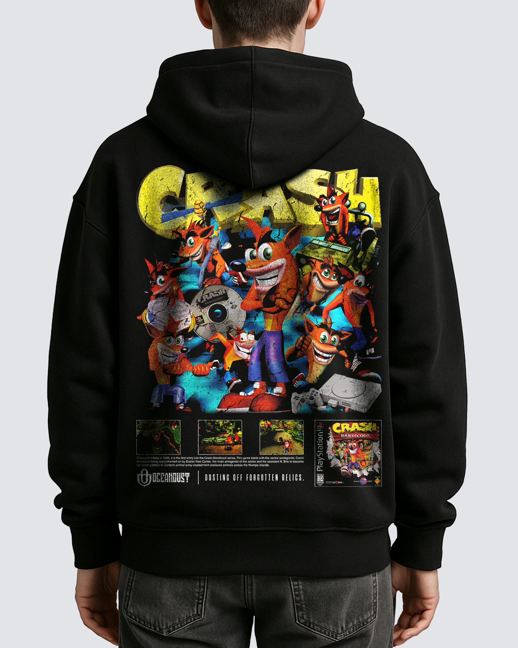Video Games 'Crash Bandicoot v1' Oversized Hoodie