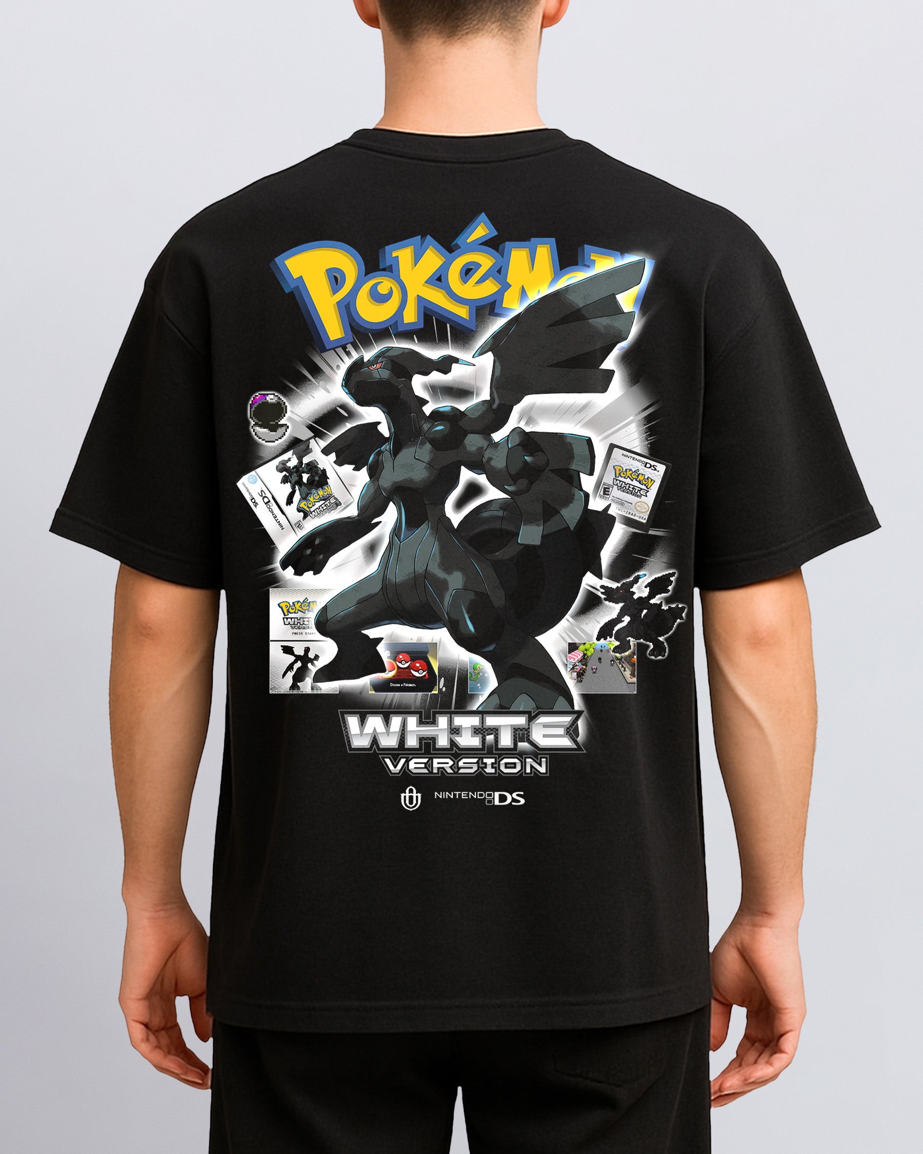 Video Games 'PKMN White Version' Back T-Shirt