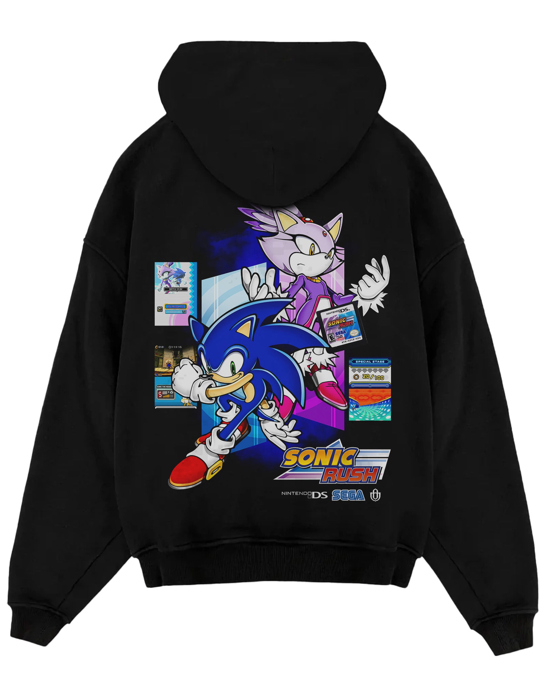 Video Games 'Sonic Rush' Oversized Hoodie
