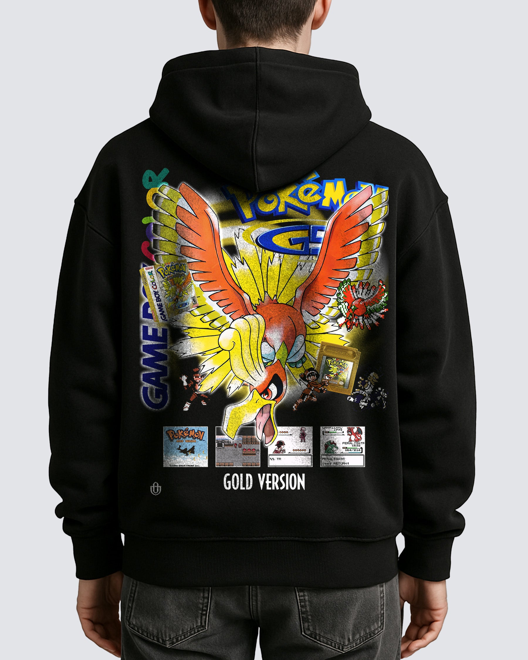 Video Games 'Pokemon Gold Version' Oversized Hoodie