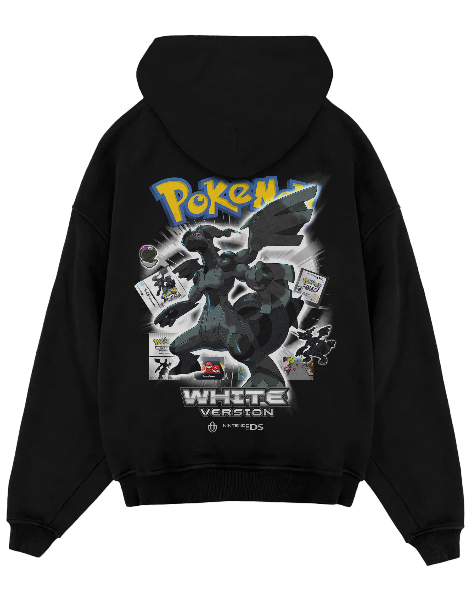 Video Games 'PKMN White Version' Oversized Hoodie