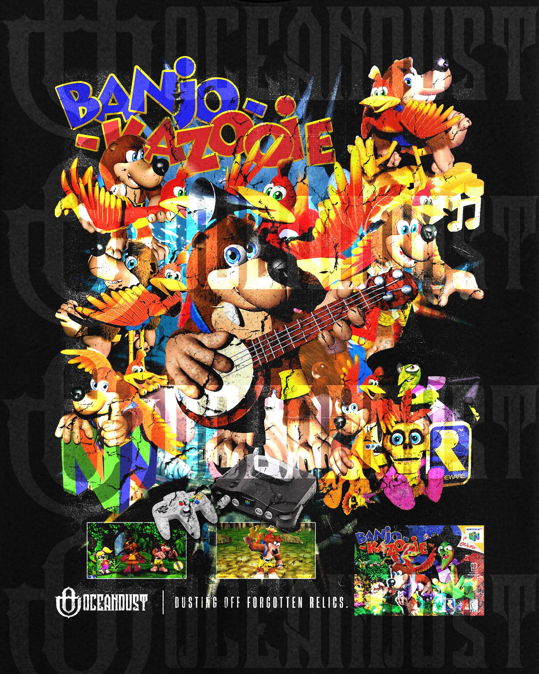 Video Games 'Banjo-Kazooie' Oversized T-Shirt