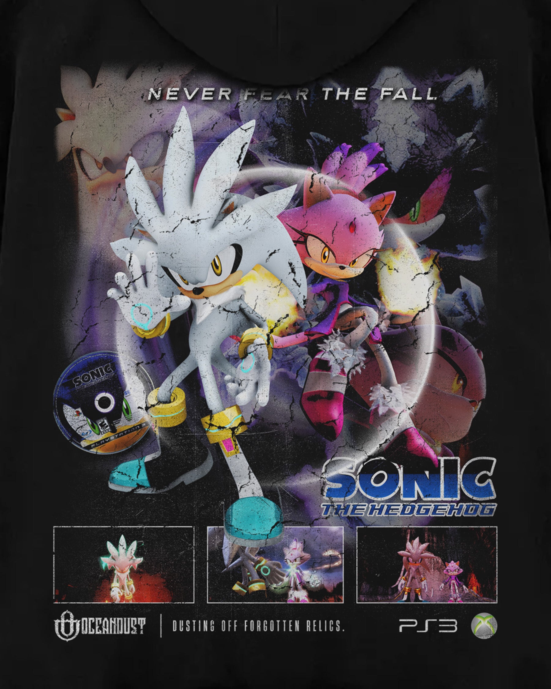 Video Games 'Sonic the Hedgehog 06: Blaze & Silver' Oversized Hoodie