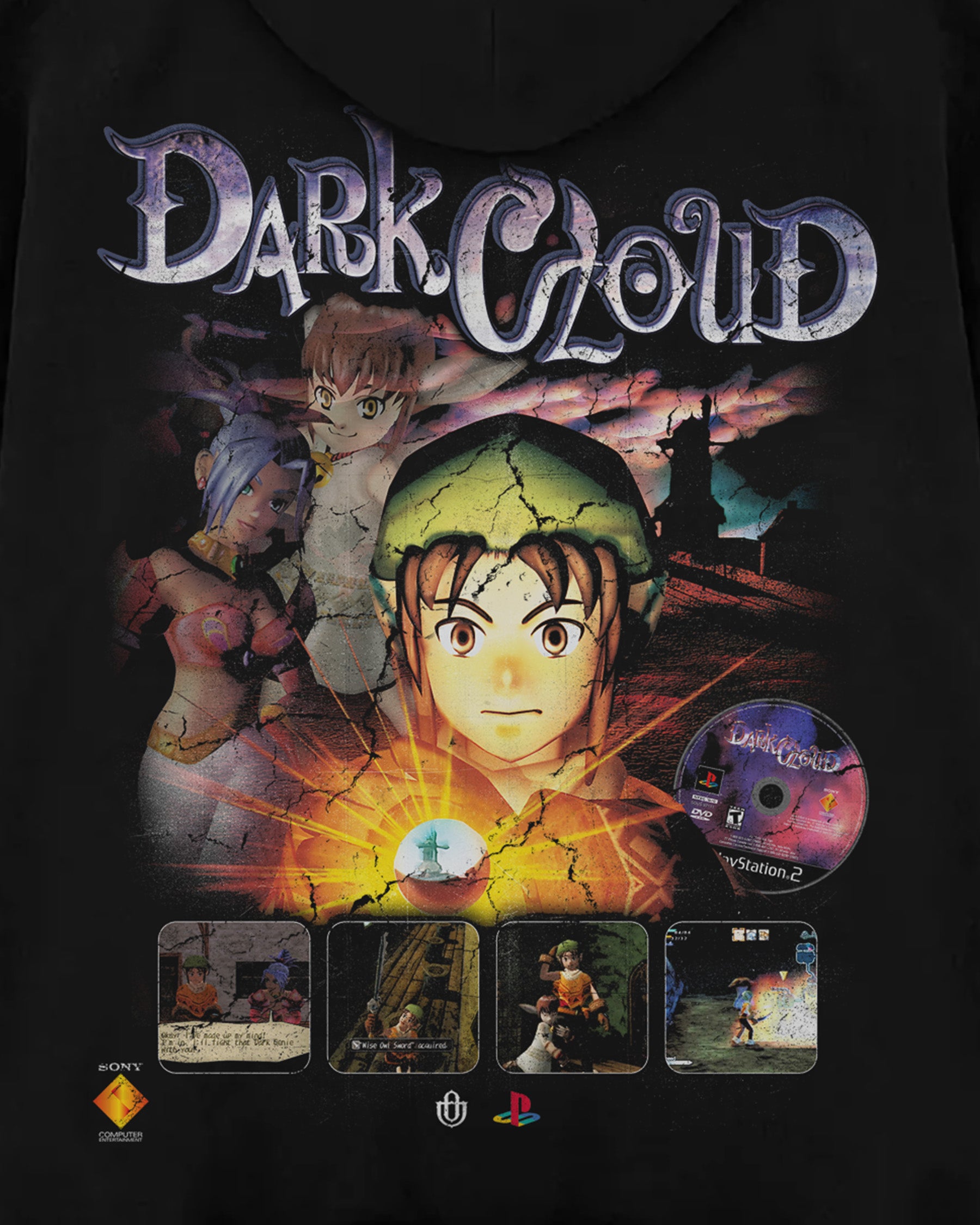 Video Games 'Dark Cloud' Oversized Hoodie