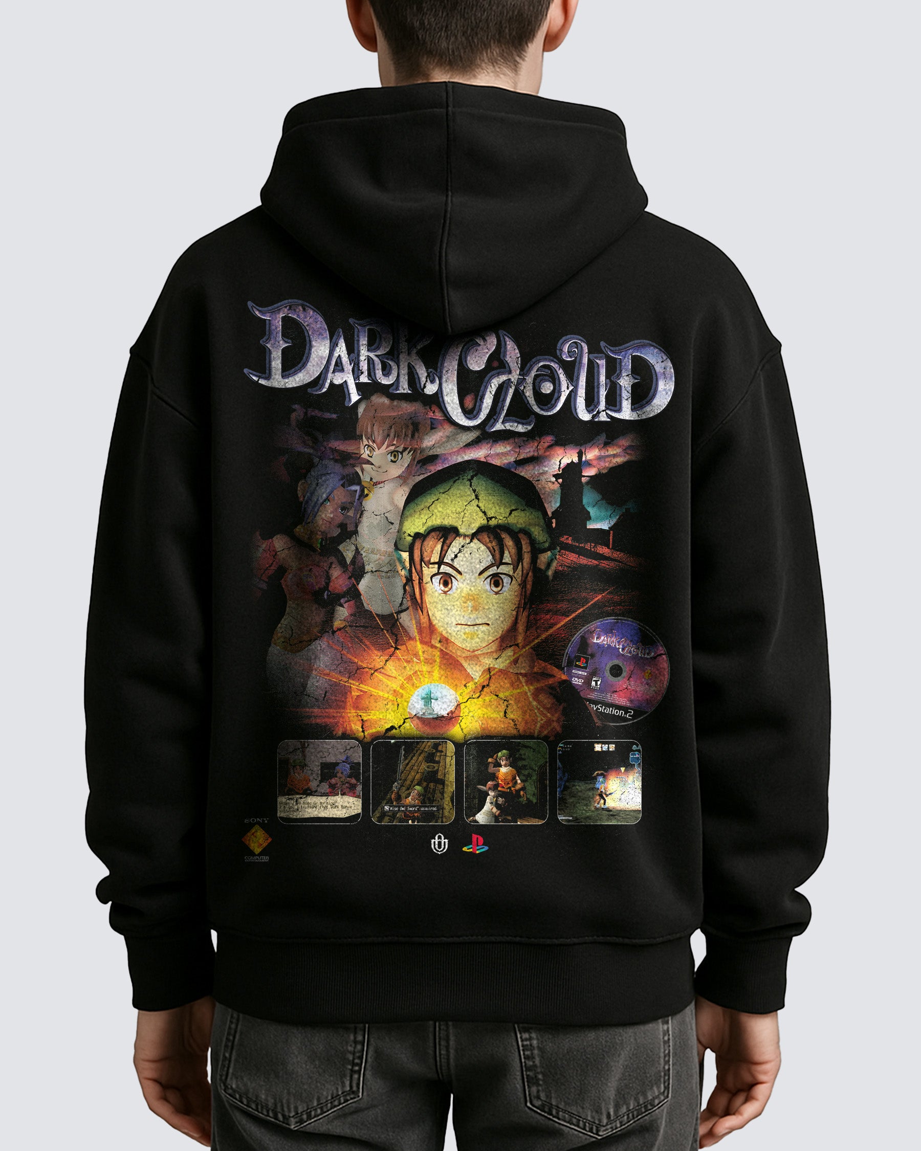 Video Games 'Dark Cloud' Oversized Hoodie