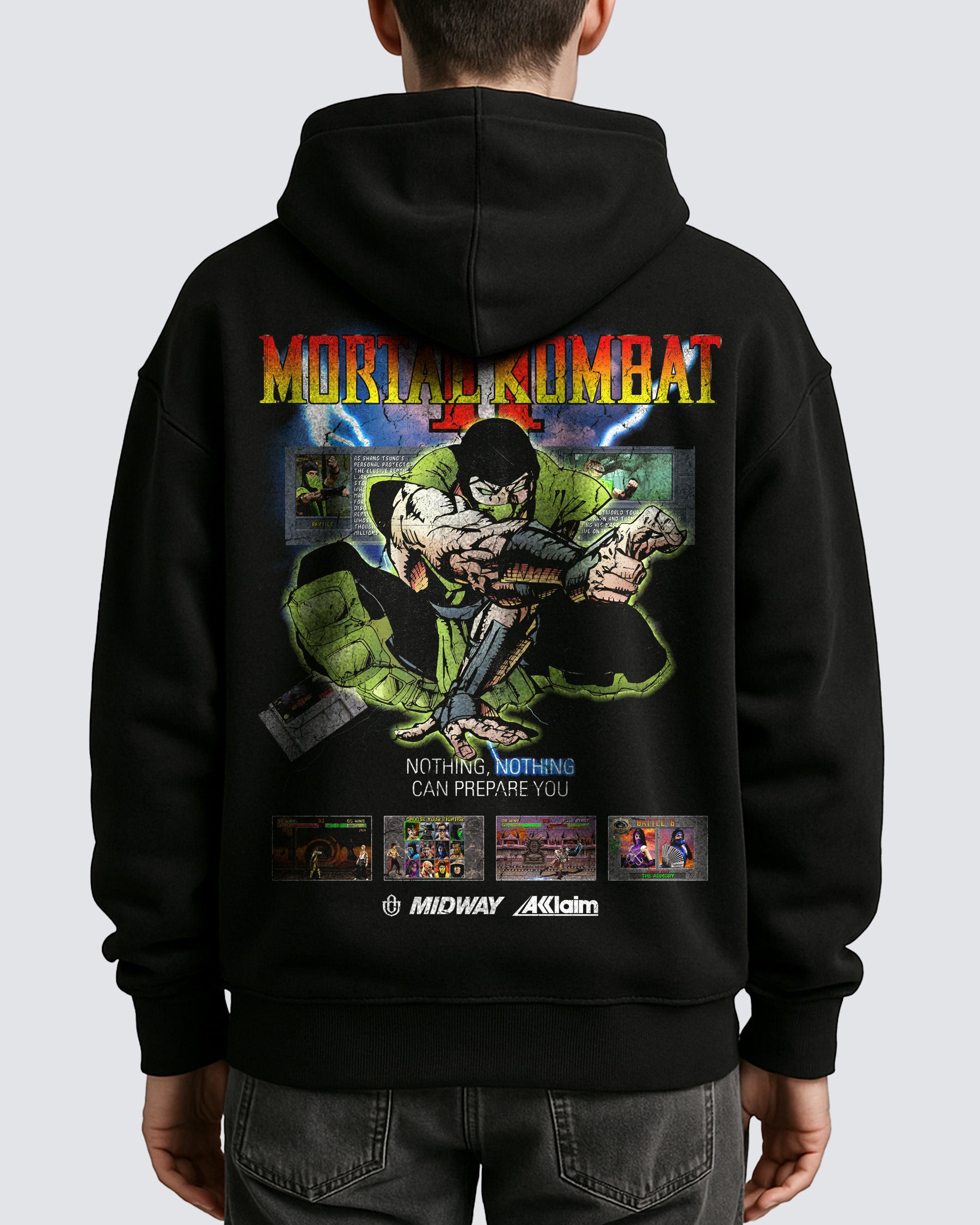 Video Games 'Mortal Kombat II: Reptile' Oversized Hoodie