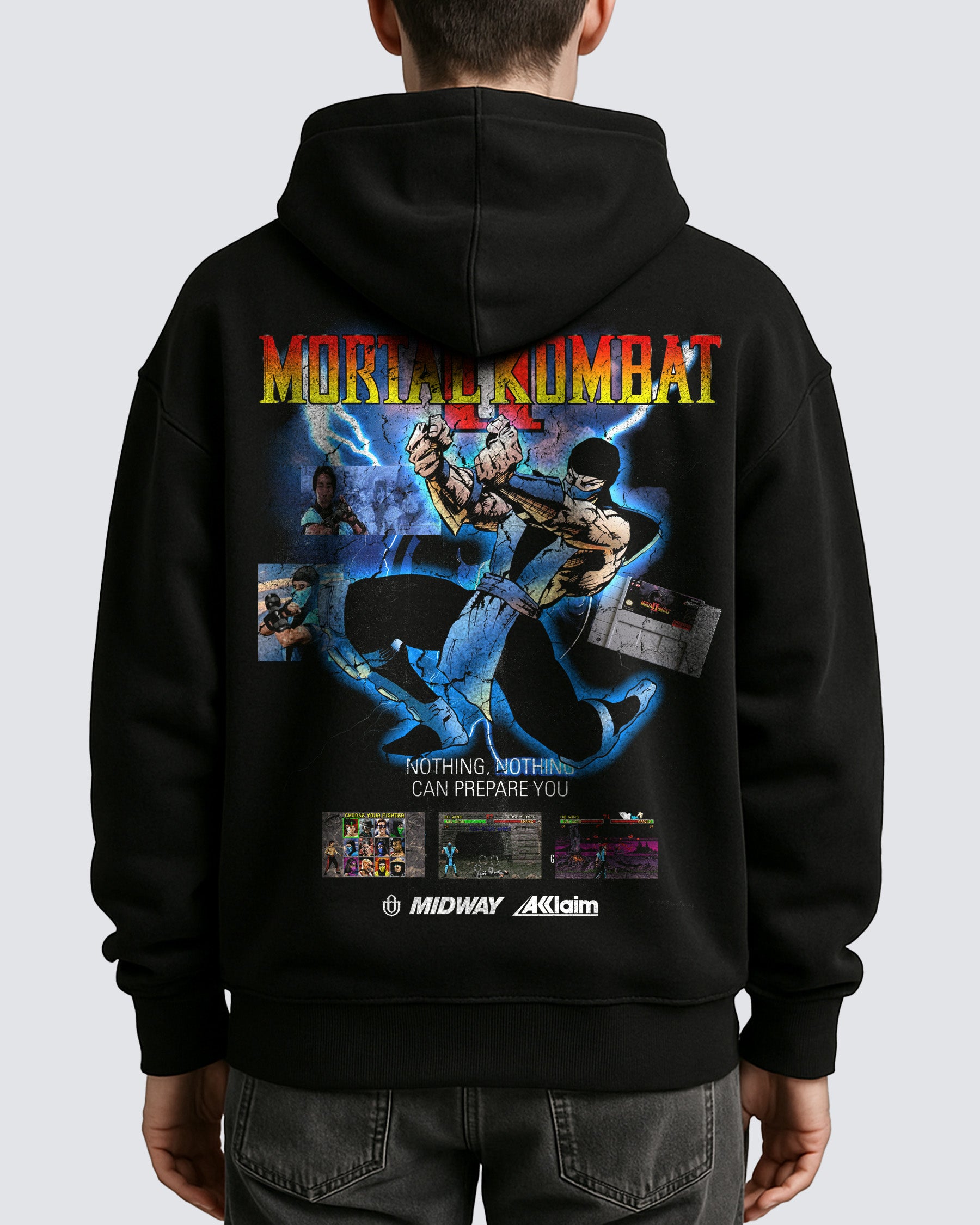 Video Games 'Mortal Kombat II: Sub-Zero' Oversized Hoodie