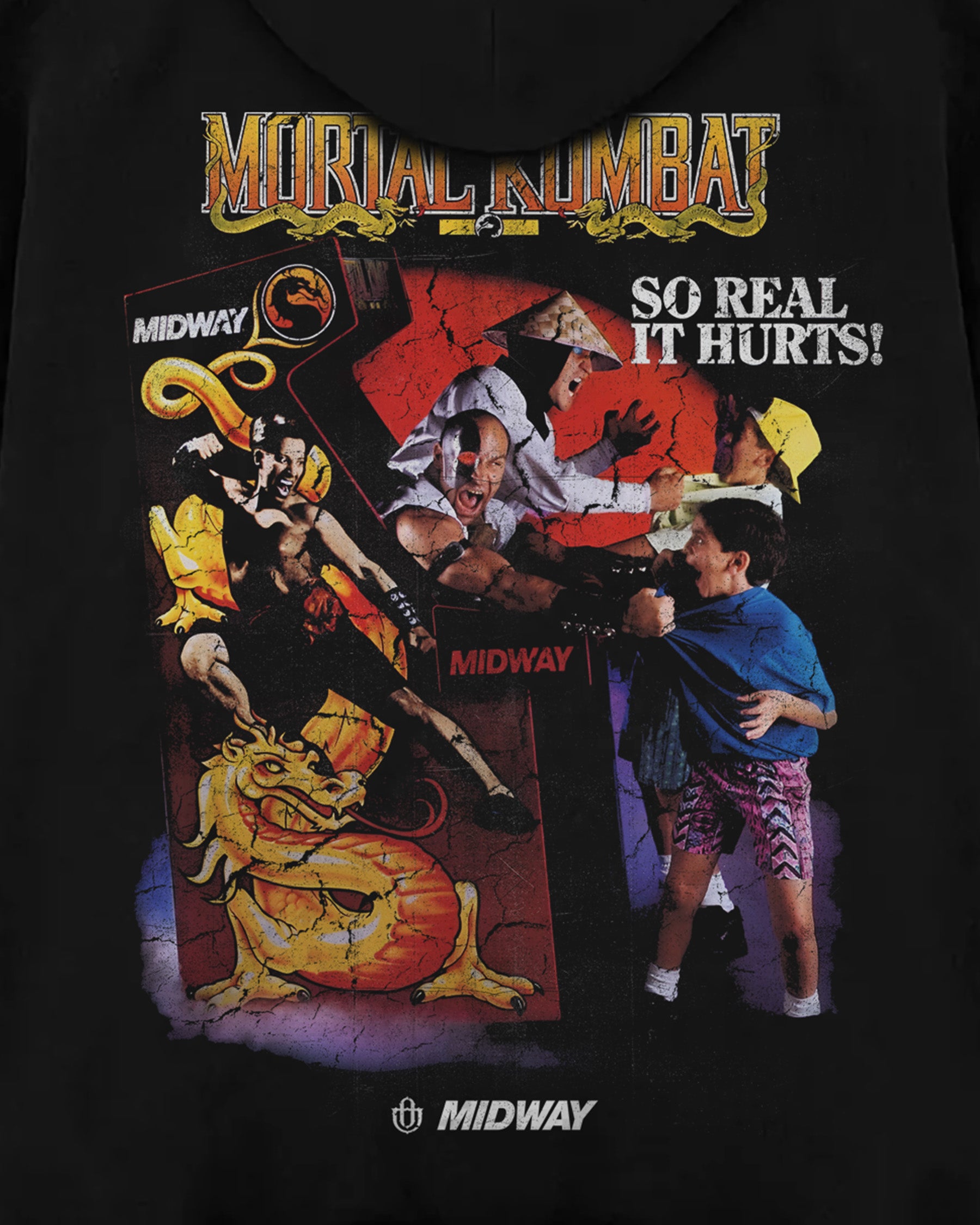 Video Games 'Mortal Kombat '93' Oversized Hoodie