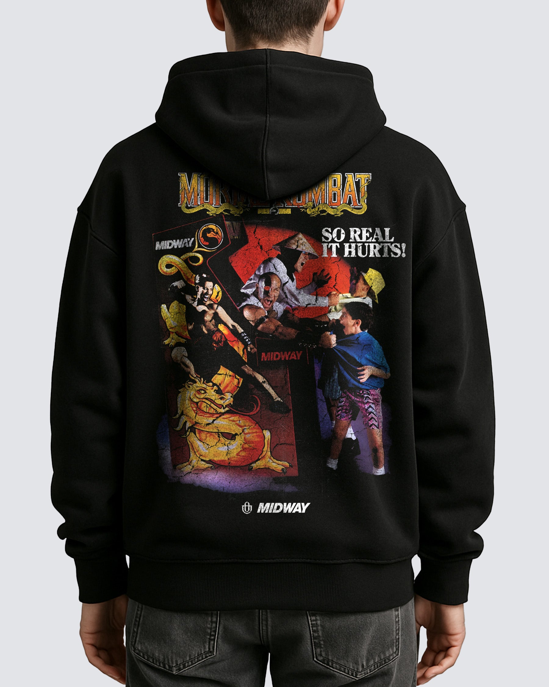 Video Games 'Mortal Kombat '93' Oversized Hoodie