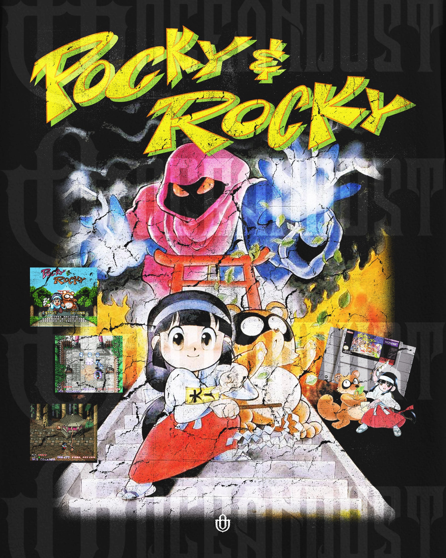 Video Games 'Pocky & Rocky' T-Shirt